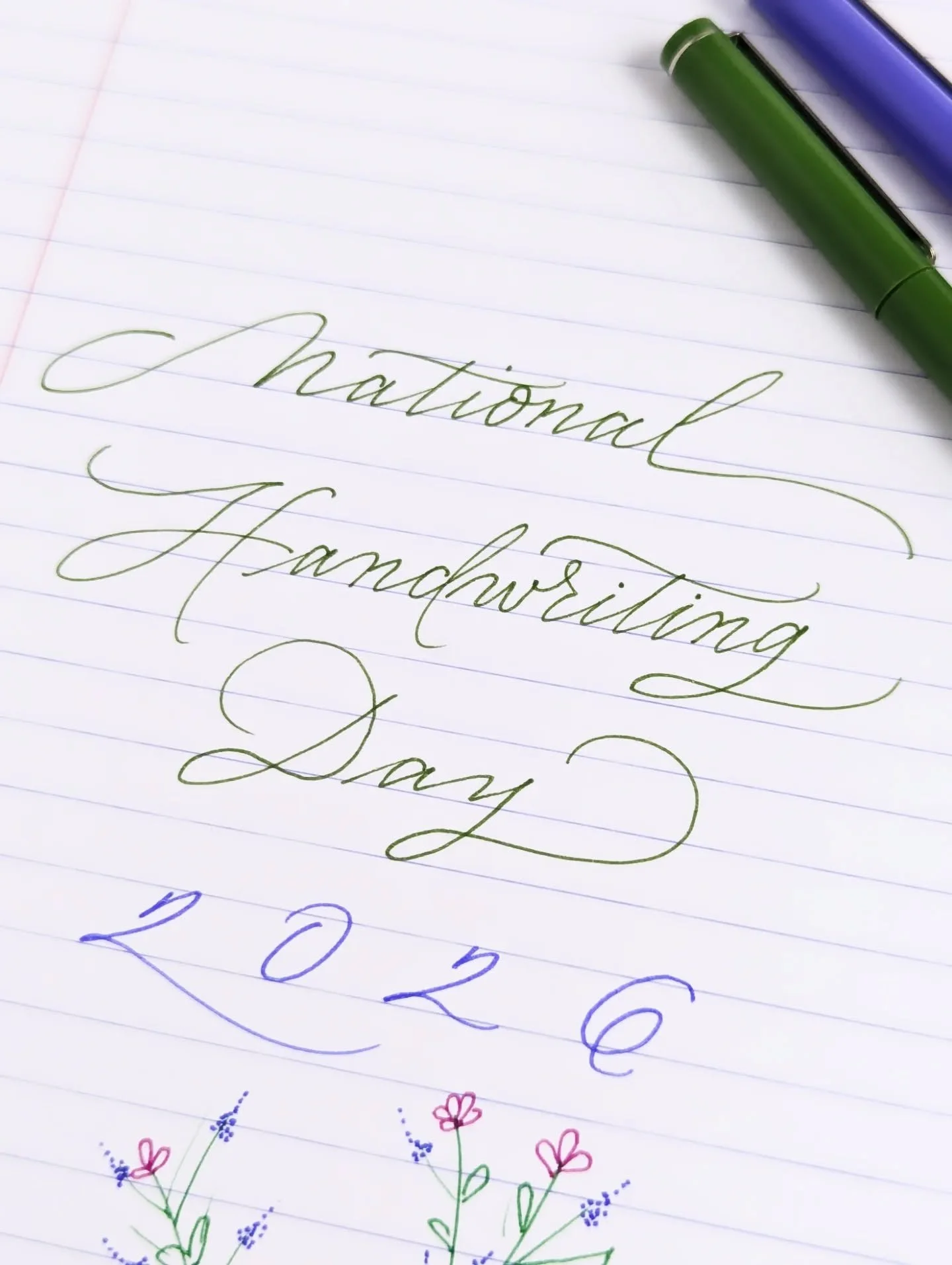January 23rd marks National Handwriting Day, and it's all because of John Hancock, the man behind the stunning signature on the Declaration of Independence. His name has become a symbol for 'signature' itself. 
Why not dust off your pen and paper, an
