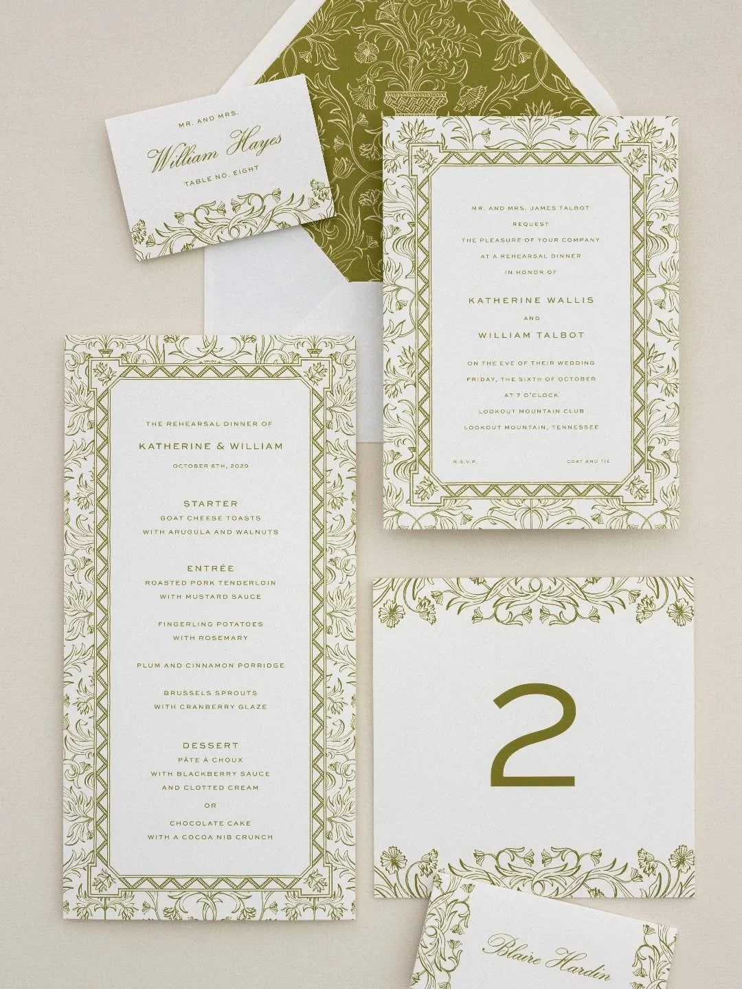 Heirloom Border Rehearsal Dinner pieces from Dogwood Hill 🤍🤍🤍 
So timeless and classy!
I'm super excited to be partnering with Dogwood Hill to help you select beautiful paper goods for your special occasion. 
@dogwood.hill
#jennifercalligrapher #d