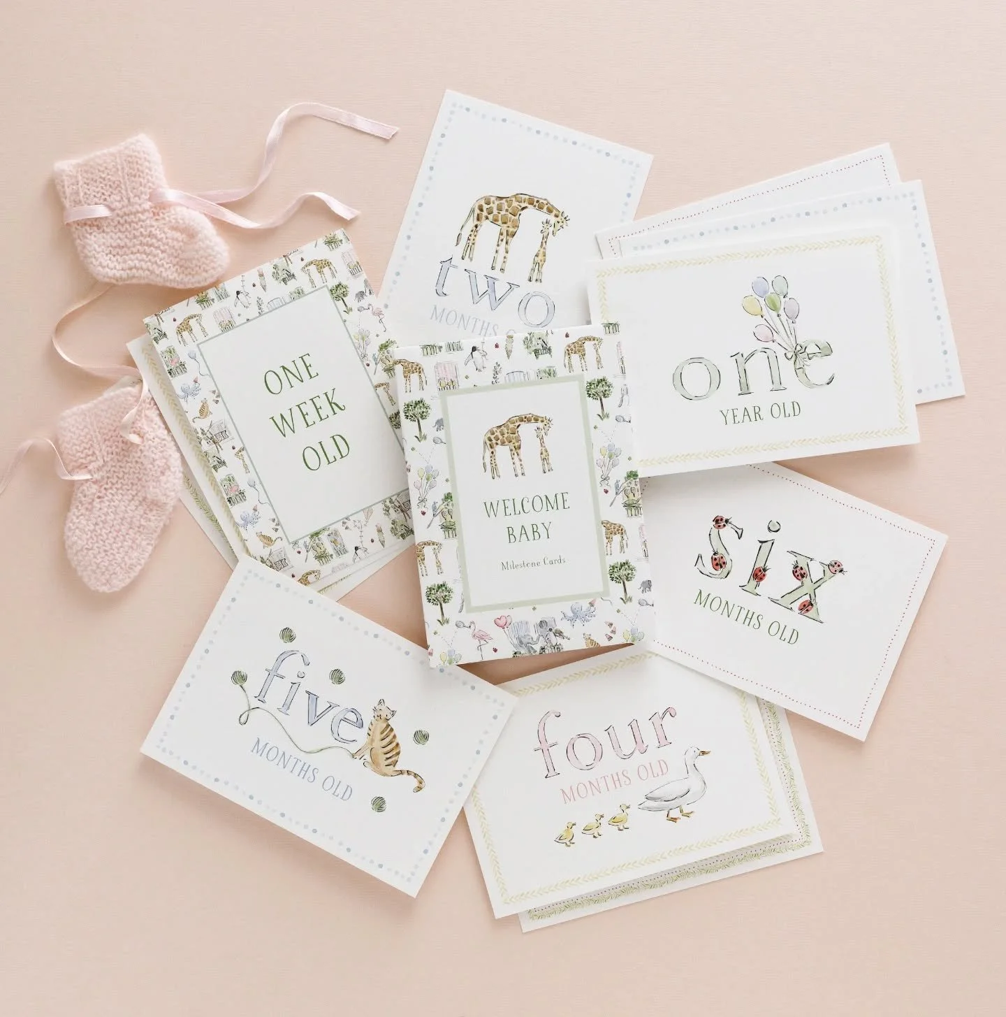 Milestone Cards! One of my most favorite items from Dogwood Hill 😍😍😍 

To start with, these are SO pretty. The illustrations are precious. I love how they have space on the back to write down all the milestones for baby for that month. Adorable fo
