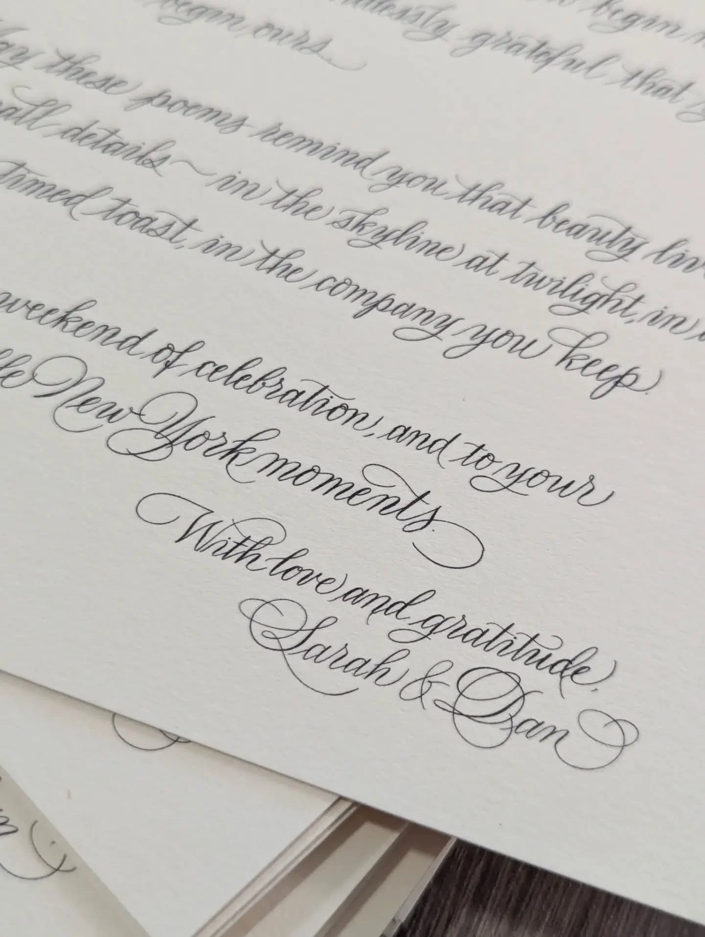 It was a sweet letter from the heart, welcoming wedding guests to New York 🤍 

Loved this special wedding detail! ✨

#weddingdetail #jennifercalligrapher #weddingcalligraphy #weddings #newyorkwedding