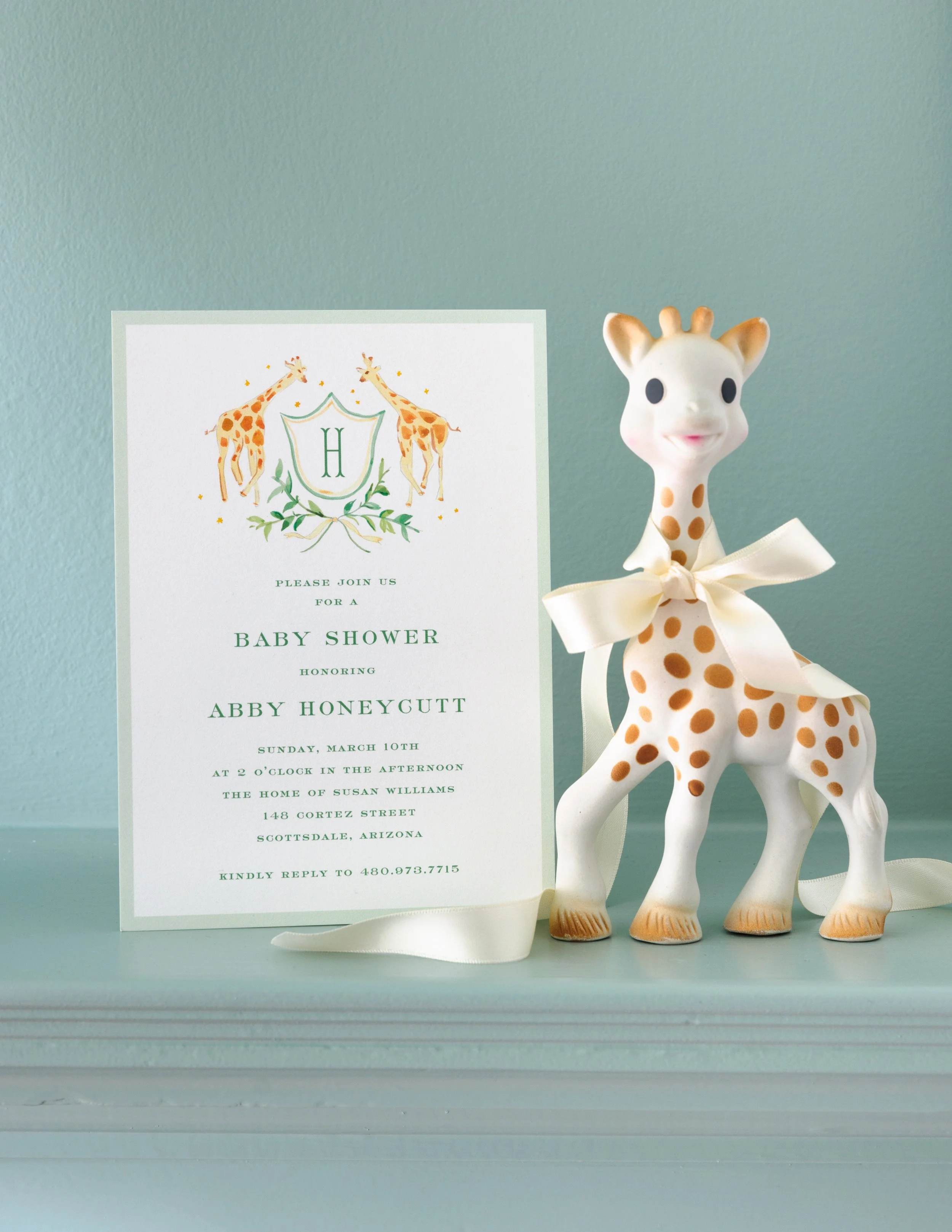 baby shower invitation waco tx. new baby.