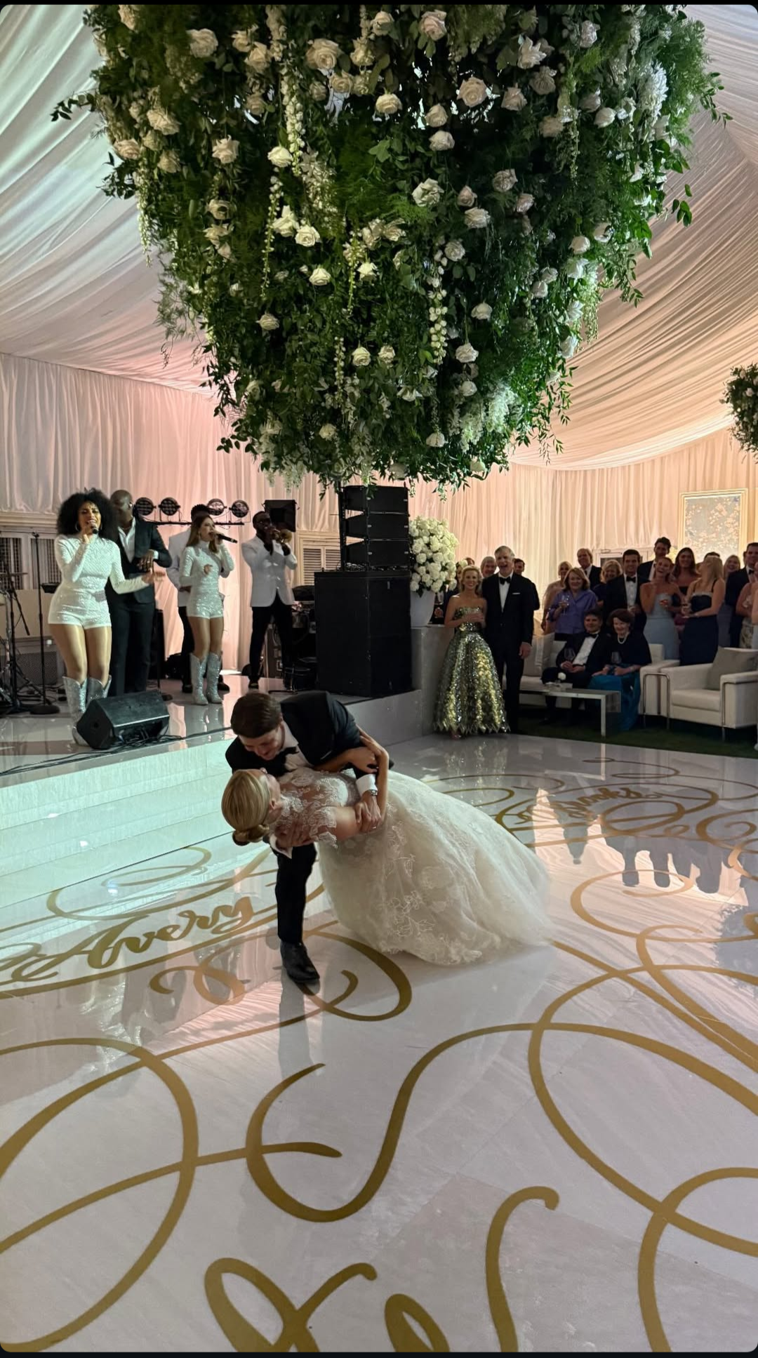 calligraphy custom dance floor design