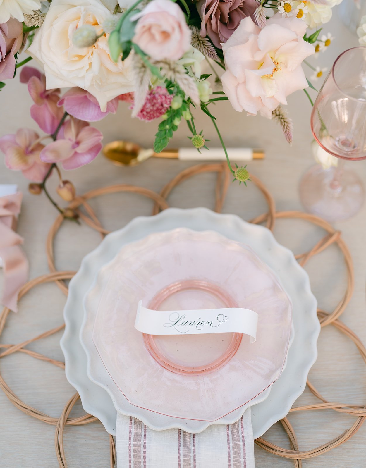 wedding detail, calligraphy, place card