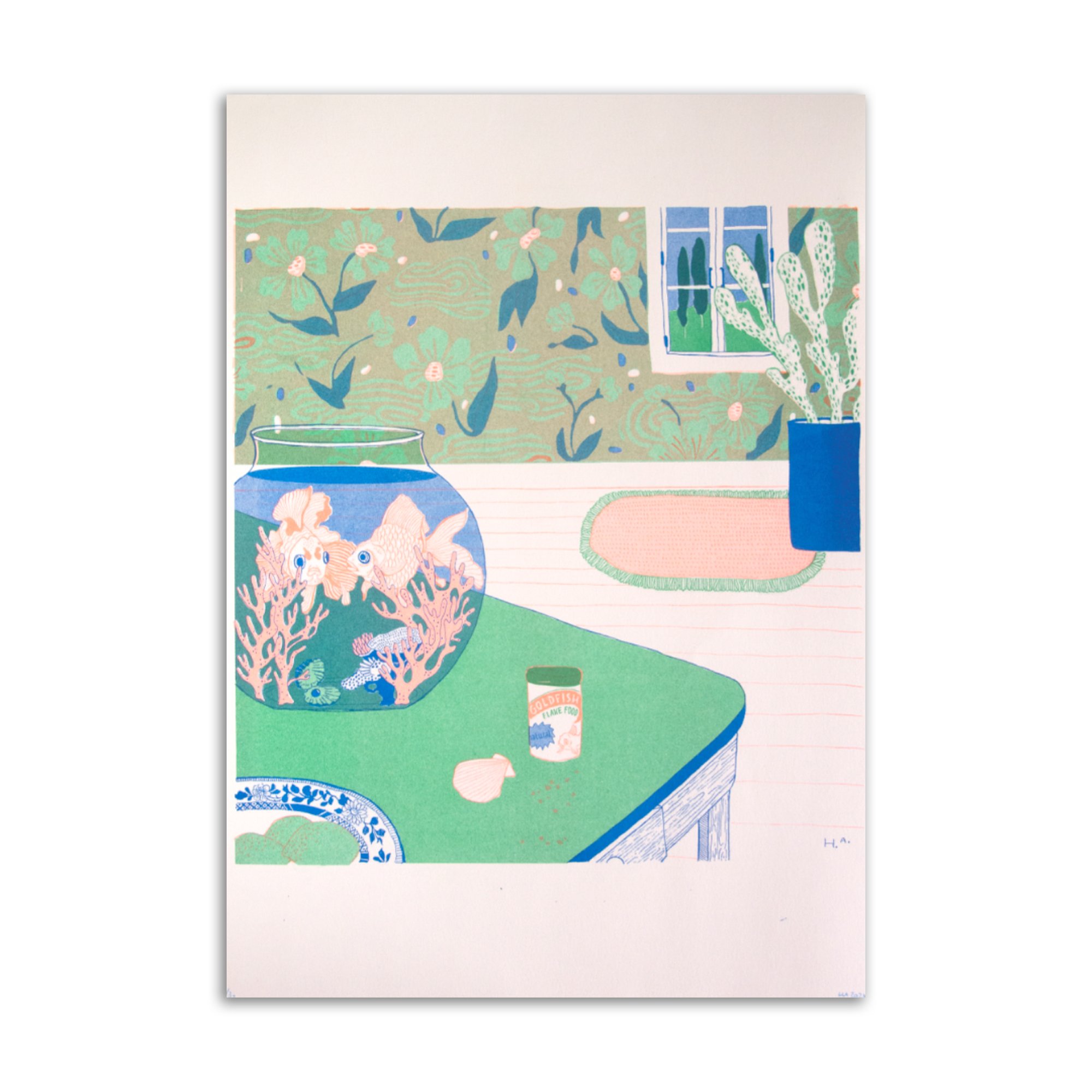 fish tank, fluor orange, green.jpg