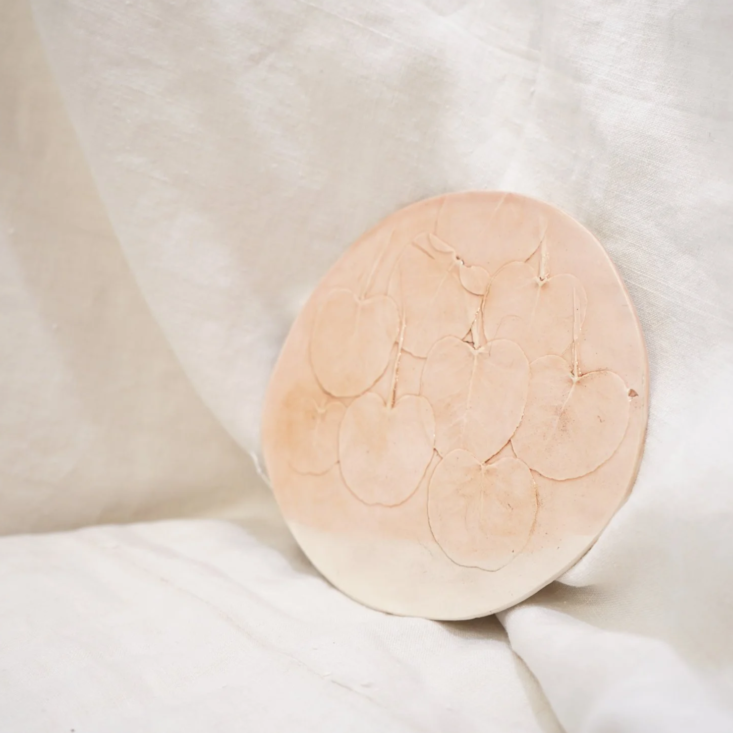 Orange leaf plate by Sofia Magalhães