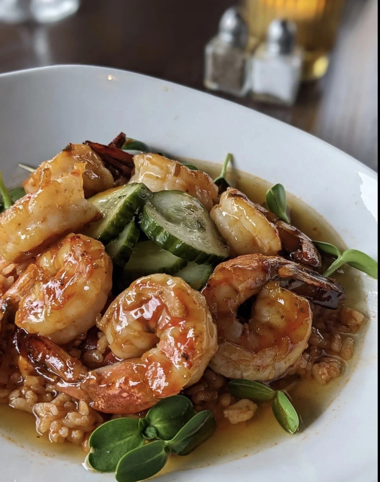 Spicy shrimp dish in Mount Lebanon.