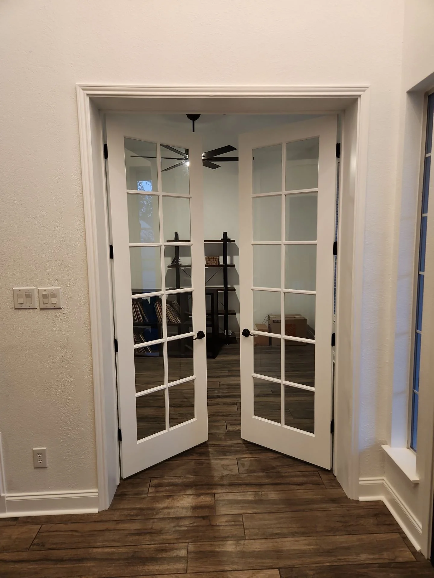 new interior french door install in Austin Tx