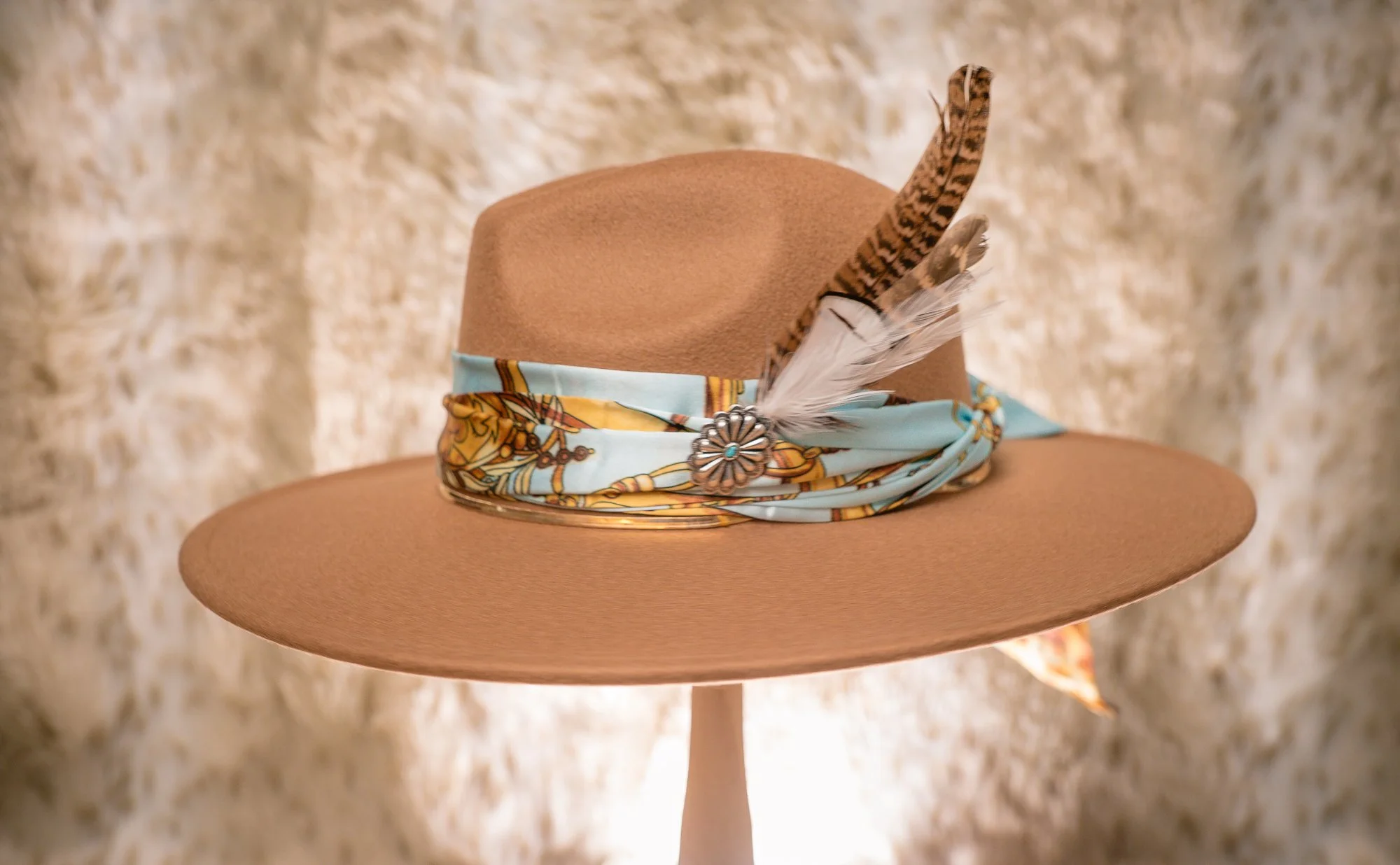 "Mz Cakes" Custom Flat Brim Panama Hat