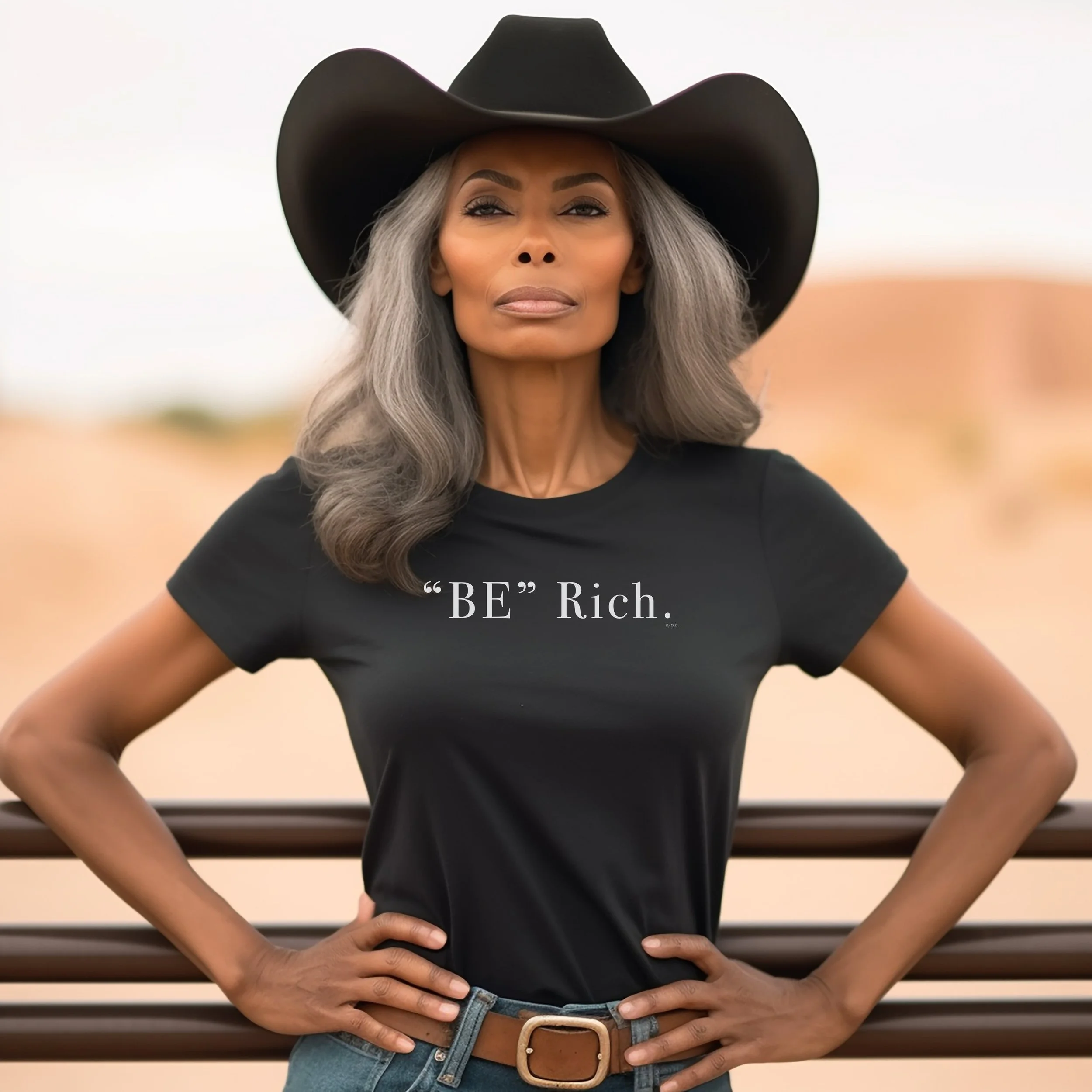 Mz CowGirl Black Vegan Suede Cattleman Cowboy Hat