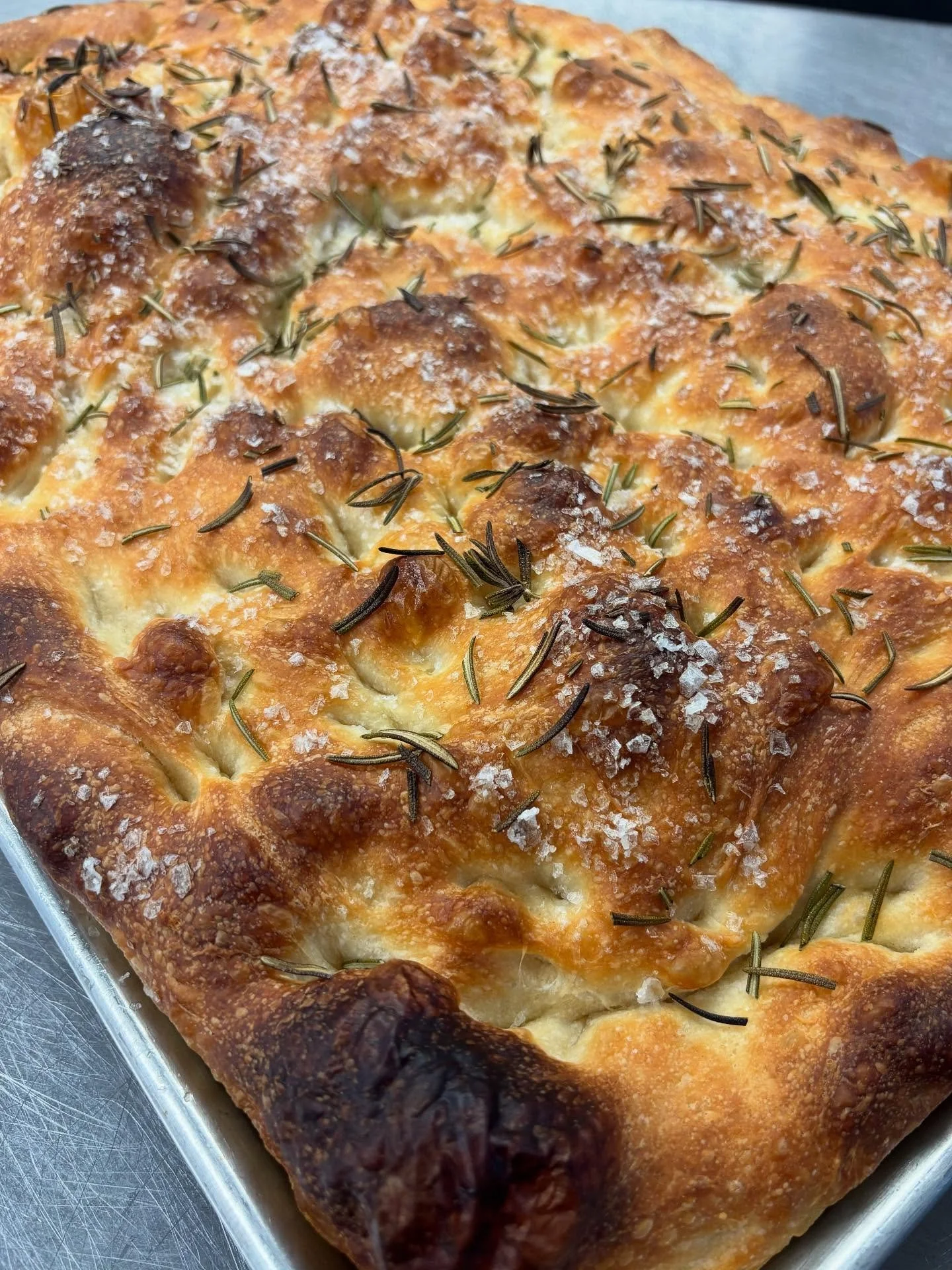 Foccacia hot out of the oven everyday at 10am. Foccacia is perfect for any summer fun - BBQ, Sandwiches or charcuterie - that is if it makes it home. Grab 2 slabs you might need a car Foccacia.

Playing with figs this week - sweet and savory. In fres