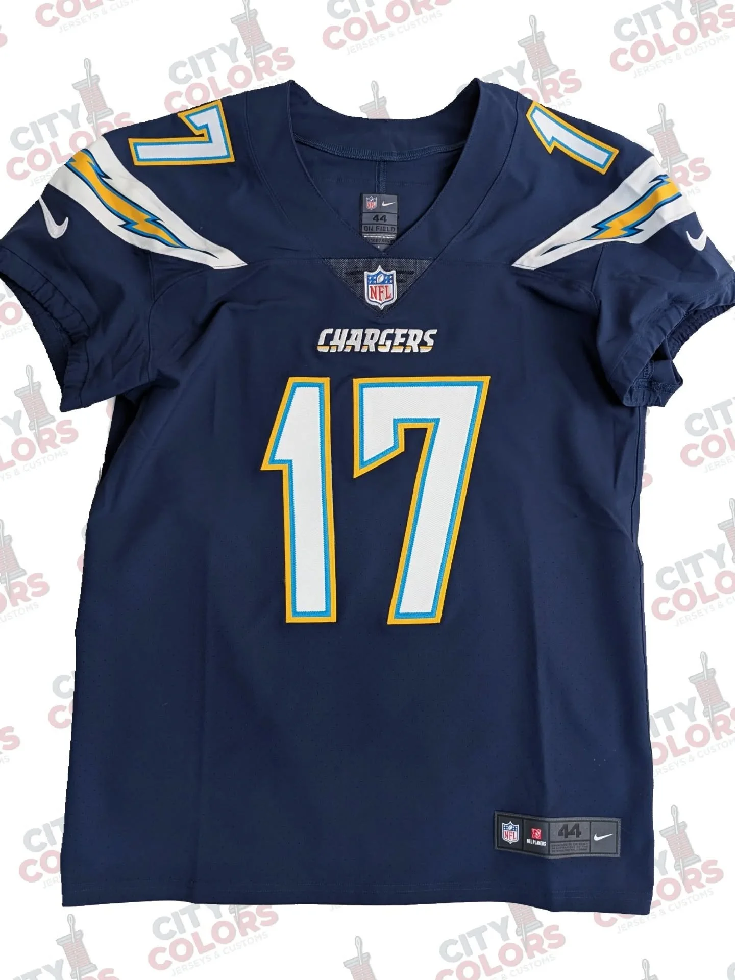 The 3-layer kiss cut numbers on this Los Angeles Chargers jersey are immaculate. Such a great color scheme from the end of the team's San Diego days and into their return to LA.
As for Philip Rivers, I wonder if he's not the most underappreciated Q