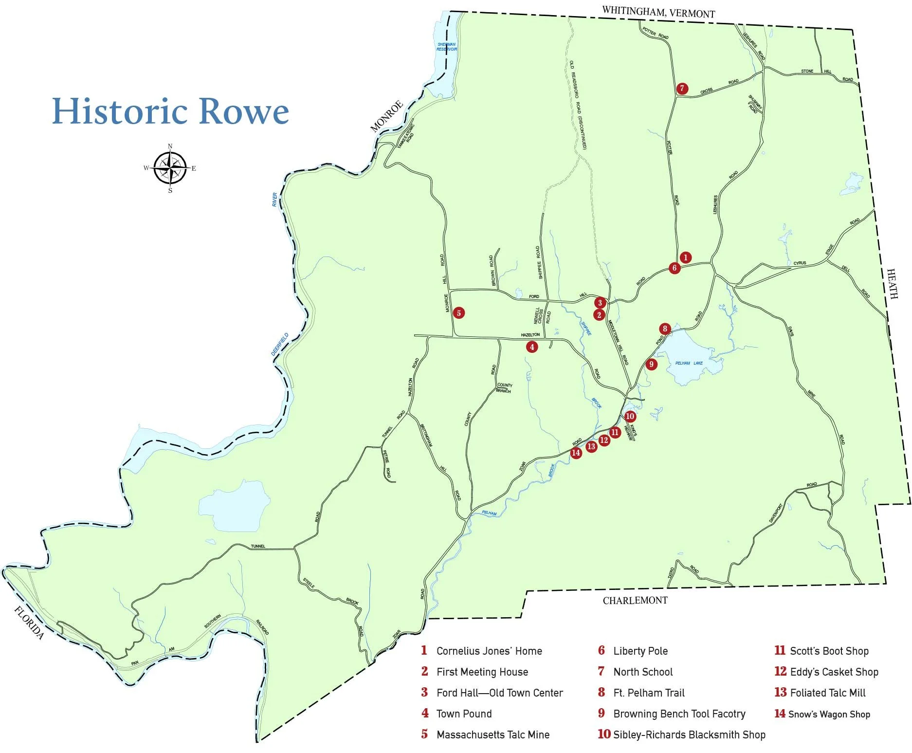 Historic Markers — Rowe Historical Society