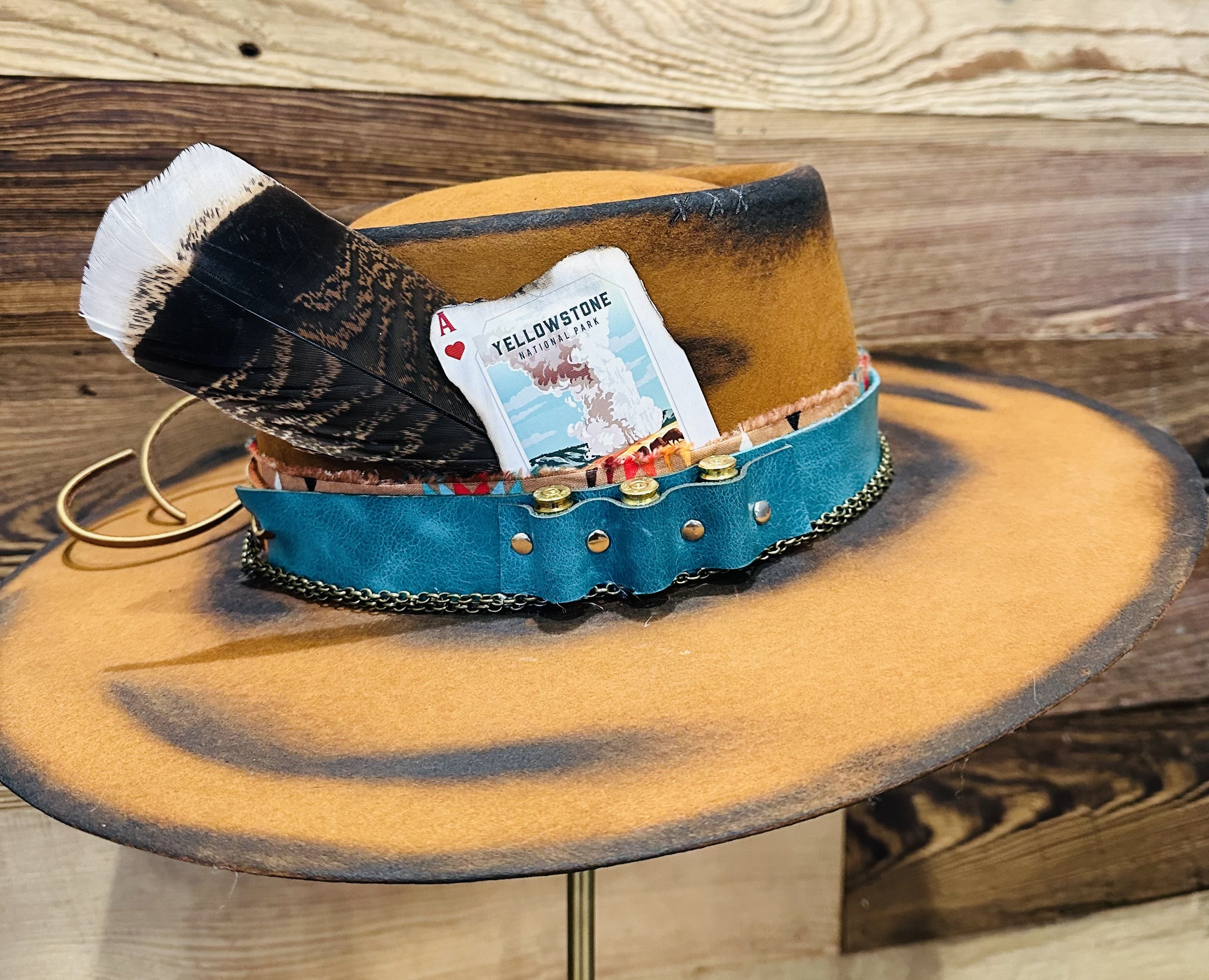 custom hand fired hat