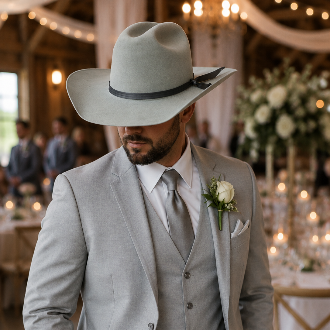 The Wide Cattleman in light grey