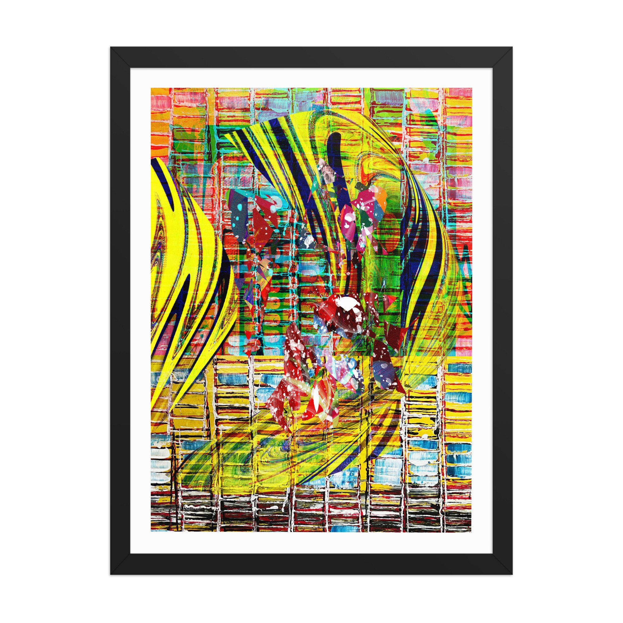 Framed poster Yellow Fish