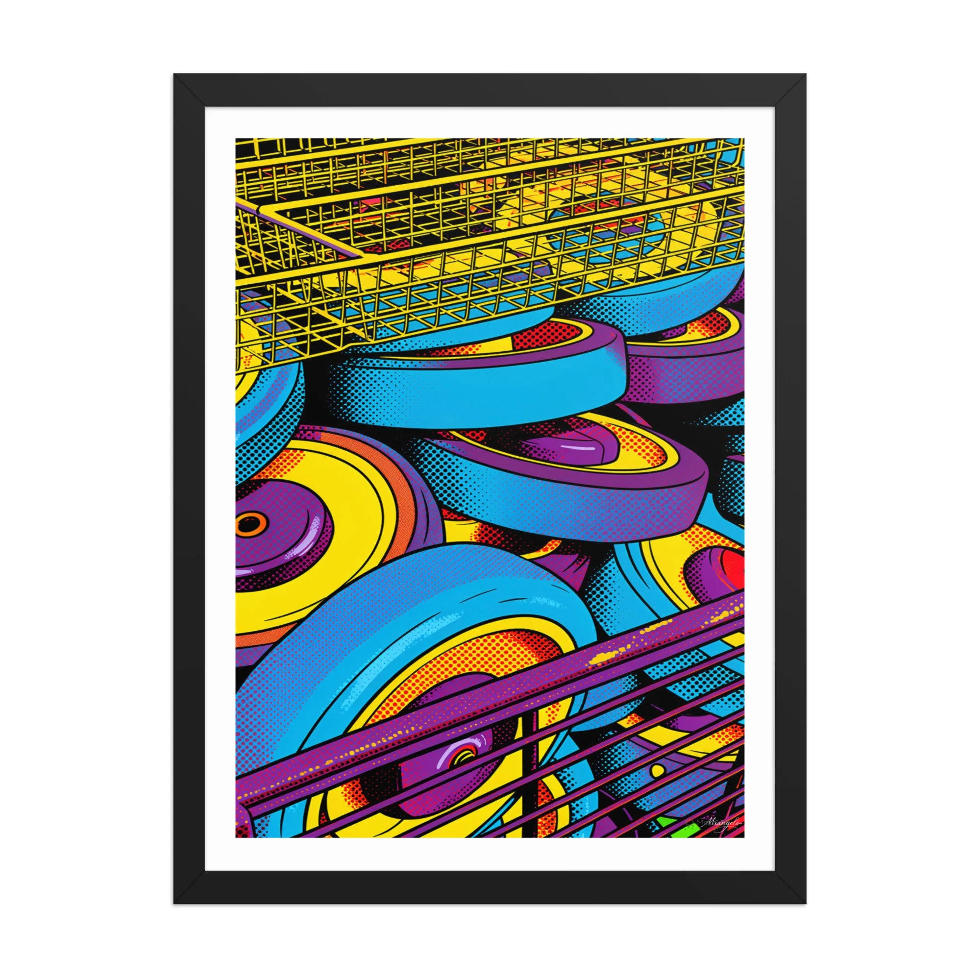 Framed poster Wheels