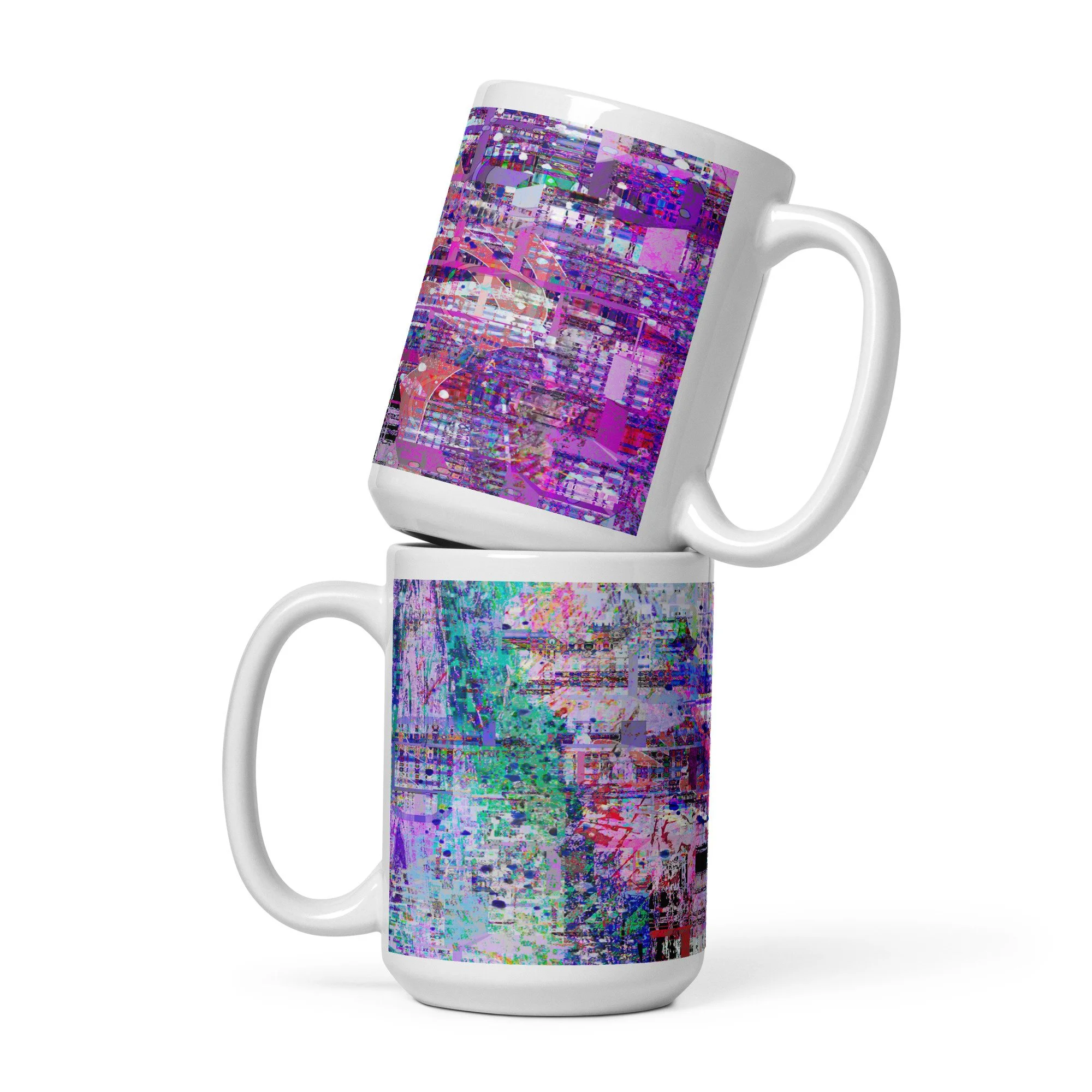 White glossy mug - Vibrant Metropolis