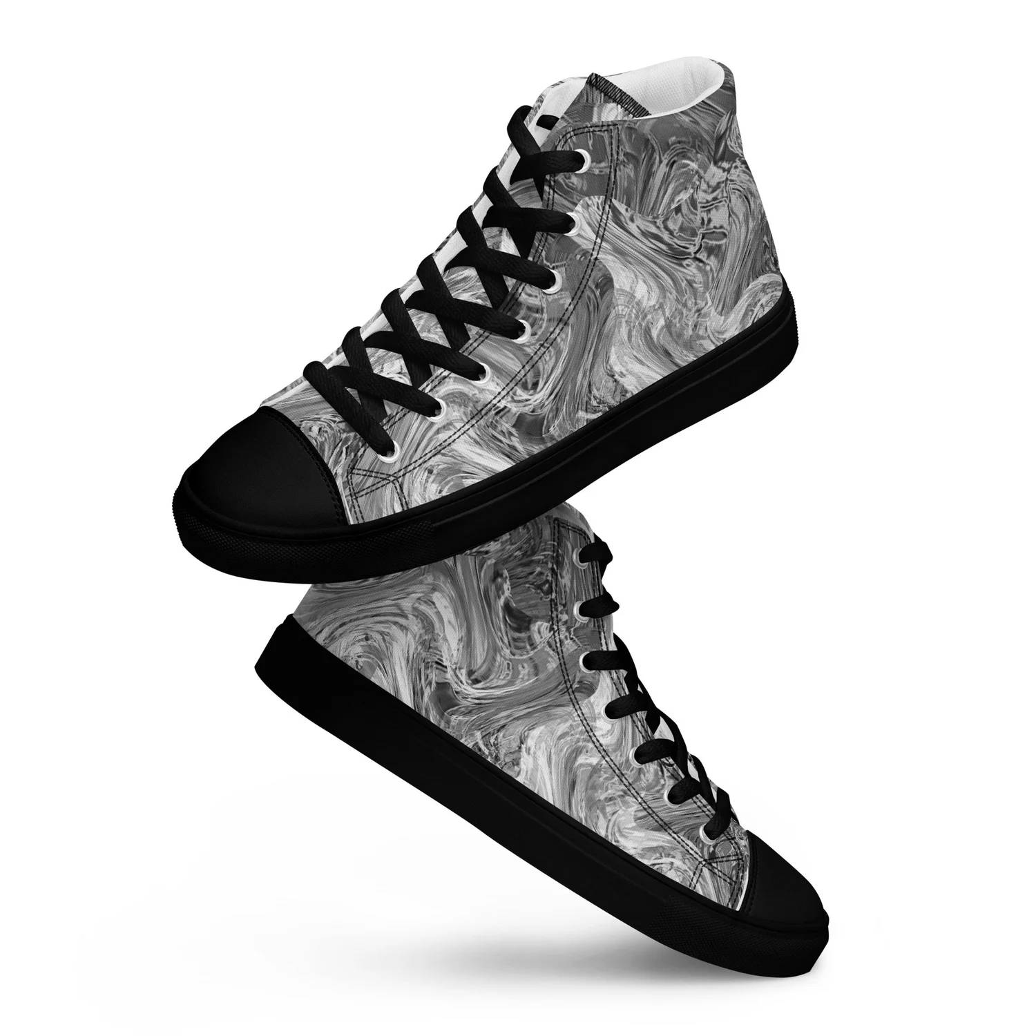 Women's high top canvas shoes Johnnie — MiANGELO FINE ART