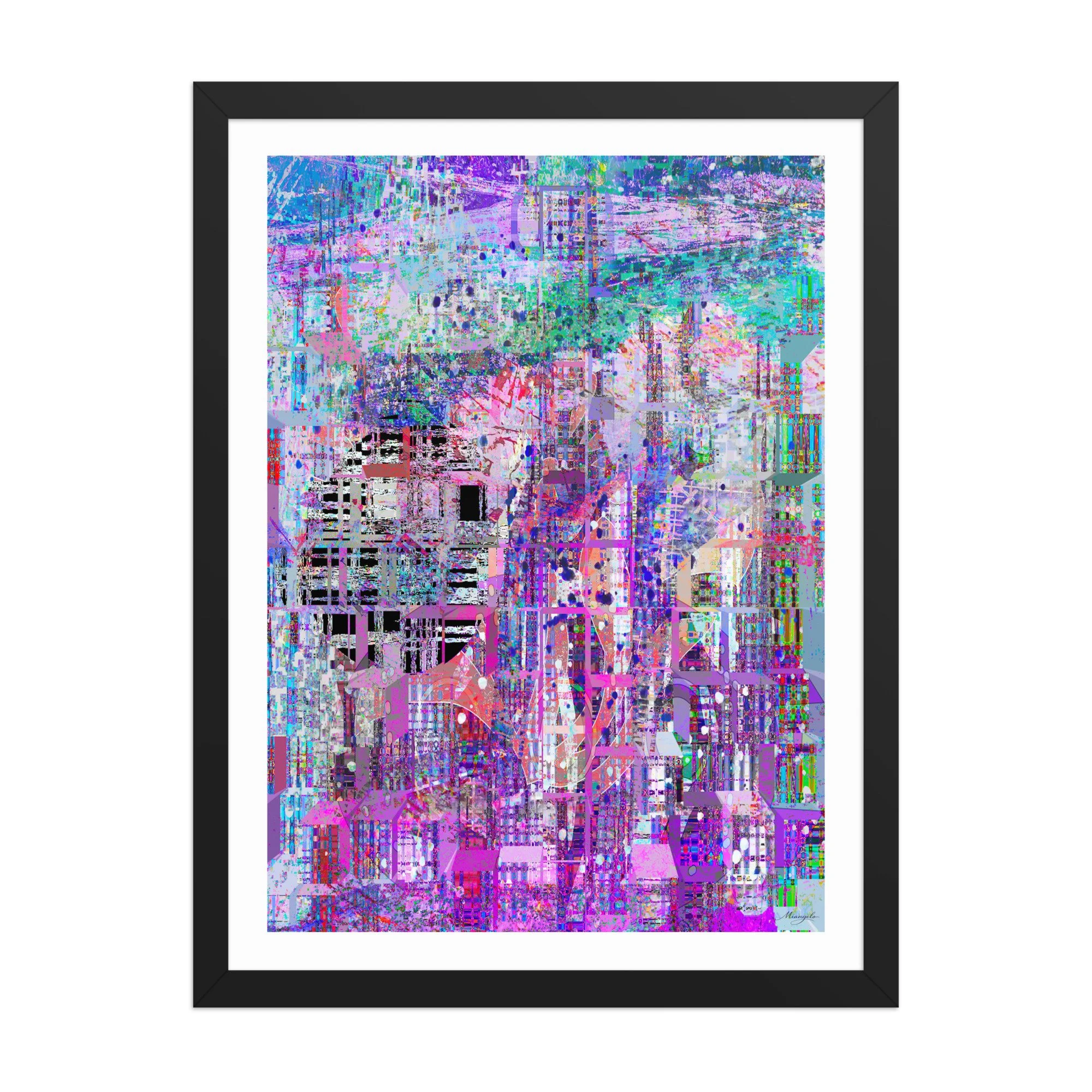 Framed poster Vibrant Metropolis