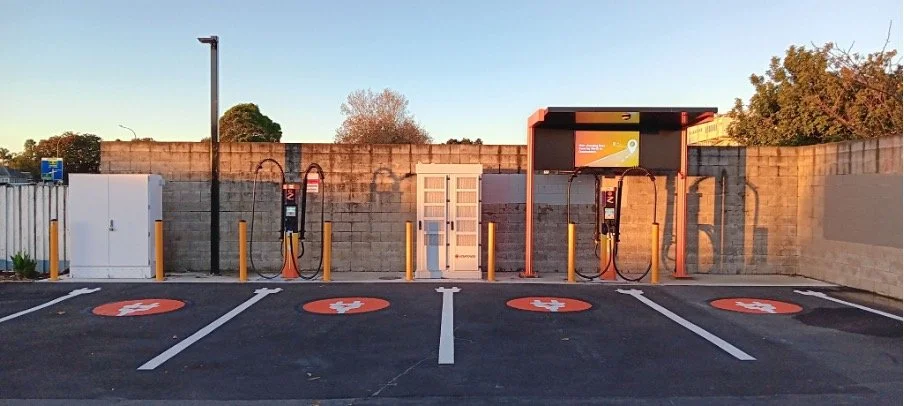 Z Energy’s new EV charging site in Avondale.