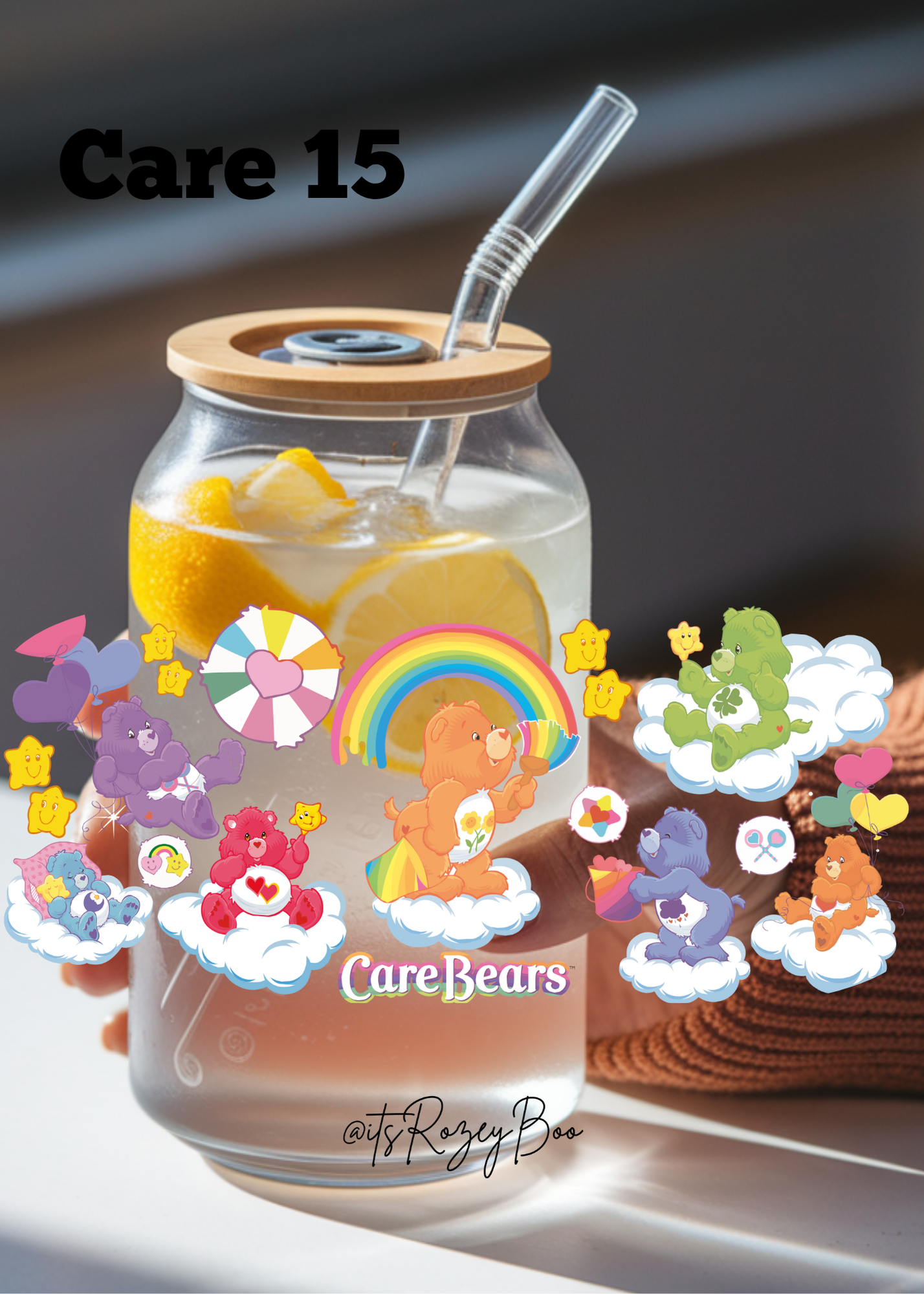 Cartoon Bears that care 15 UVDTF wraps