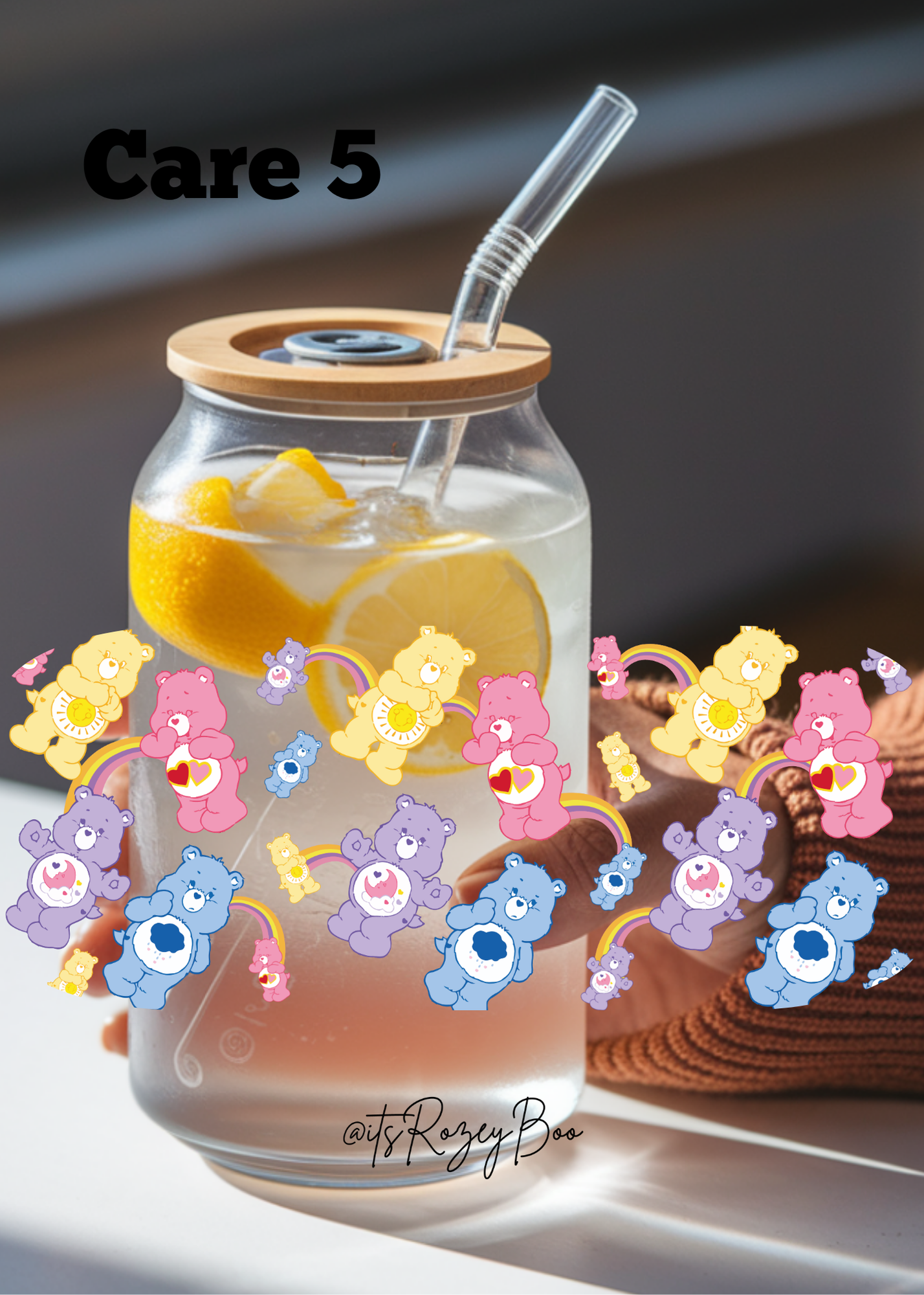 Cartoon Bears that care 5 UVDTF wraps