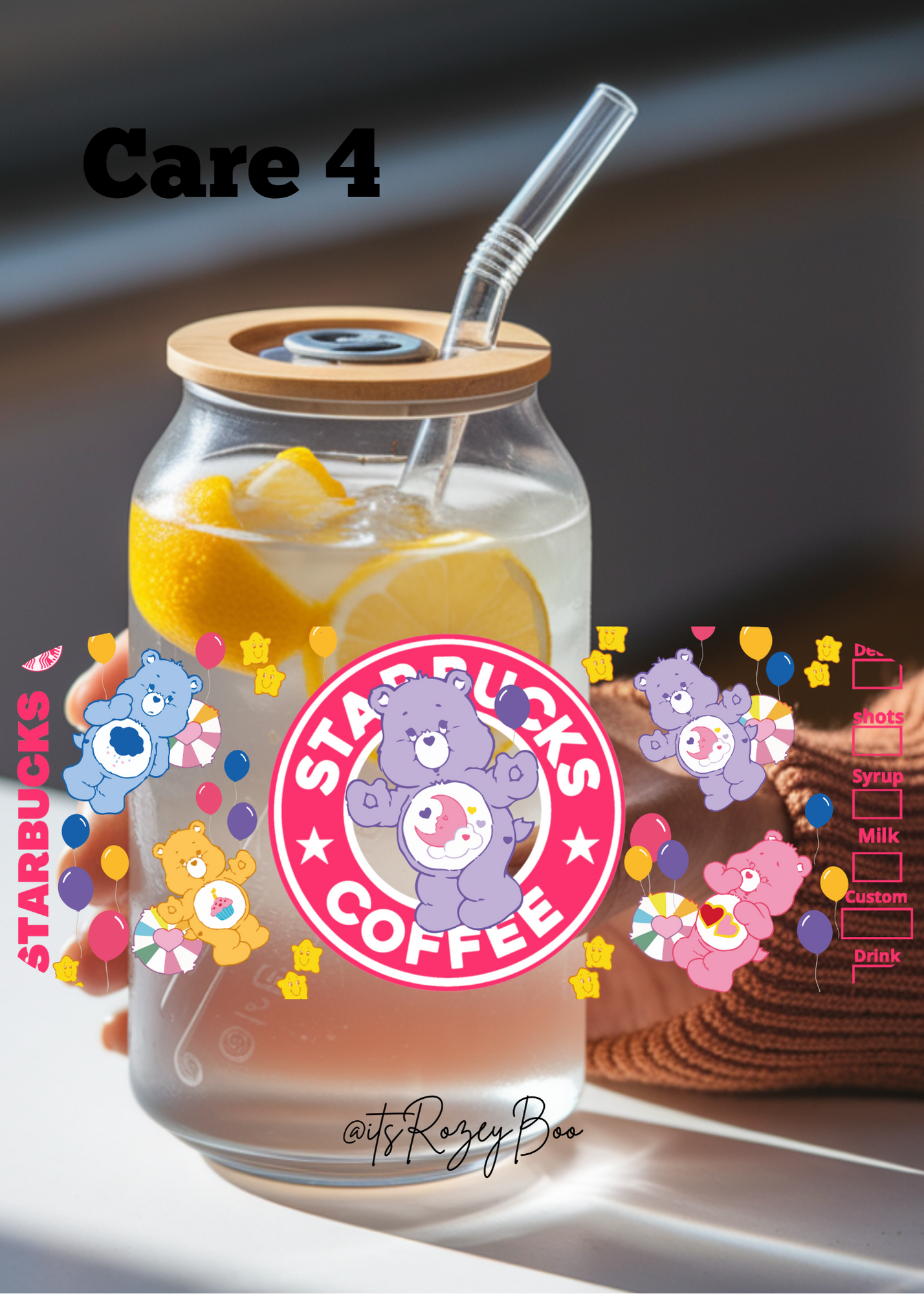 Cartoon Bears that care 4 UVDTF wraps