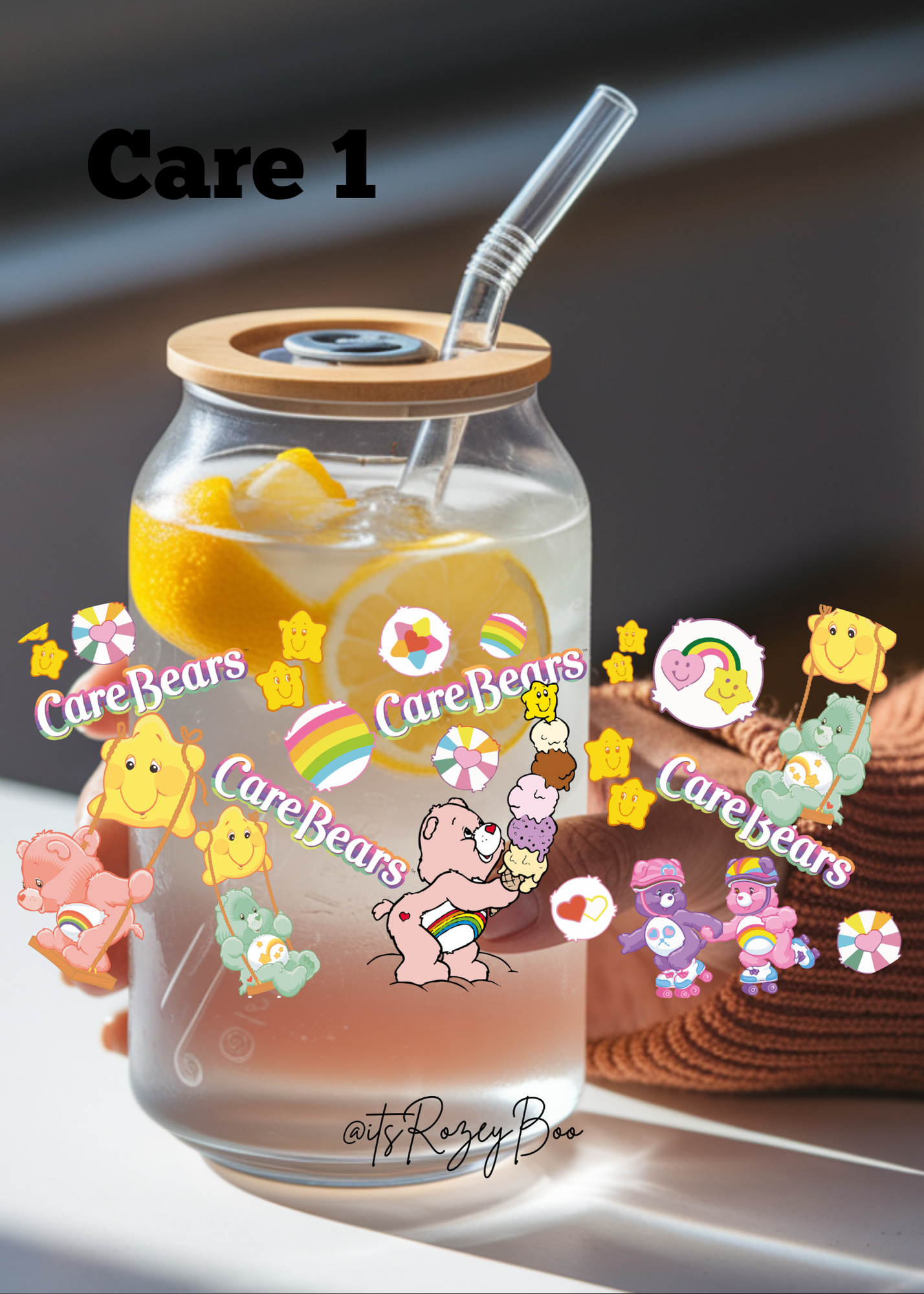 Cartoon Bears that care 1 UVDTF wraps