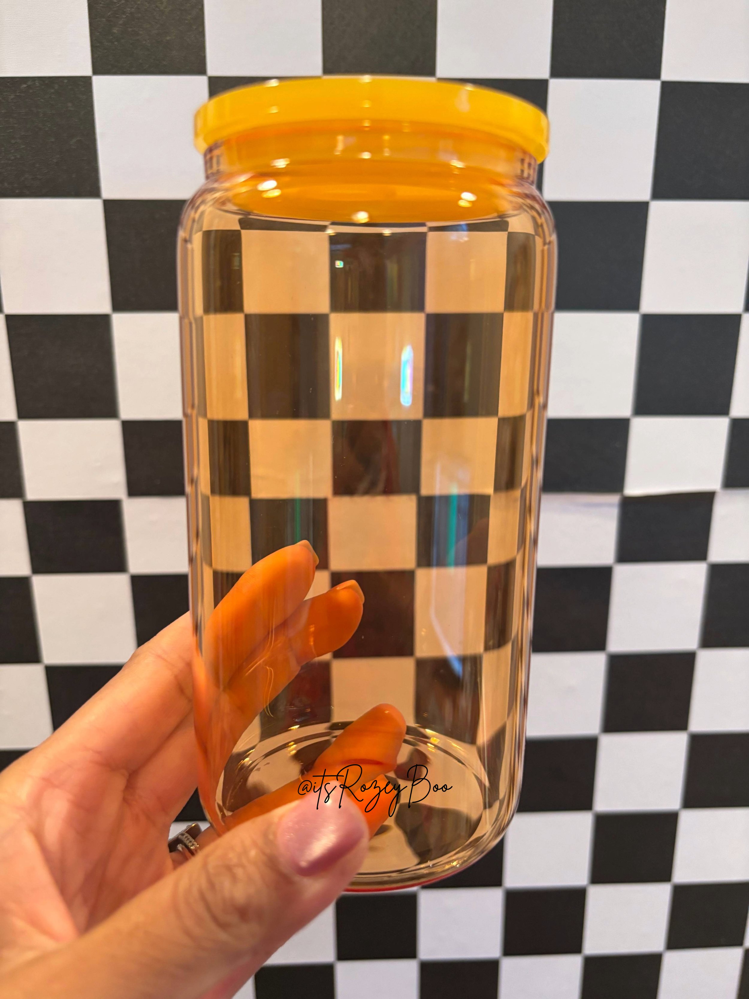 Yellow-ish Libbey Style Jelly Glass