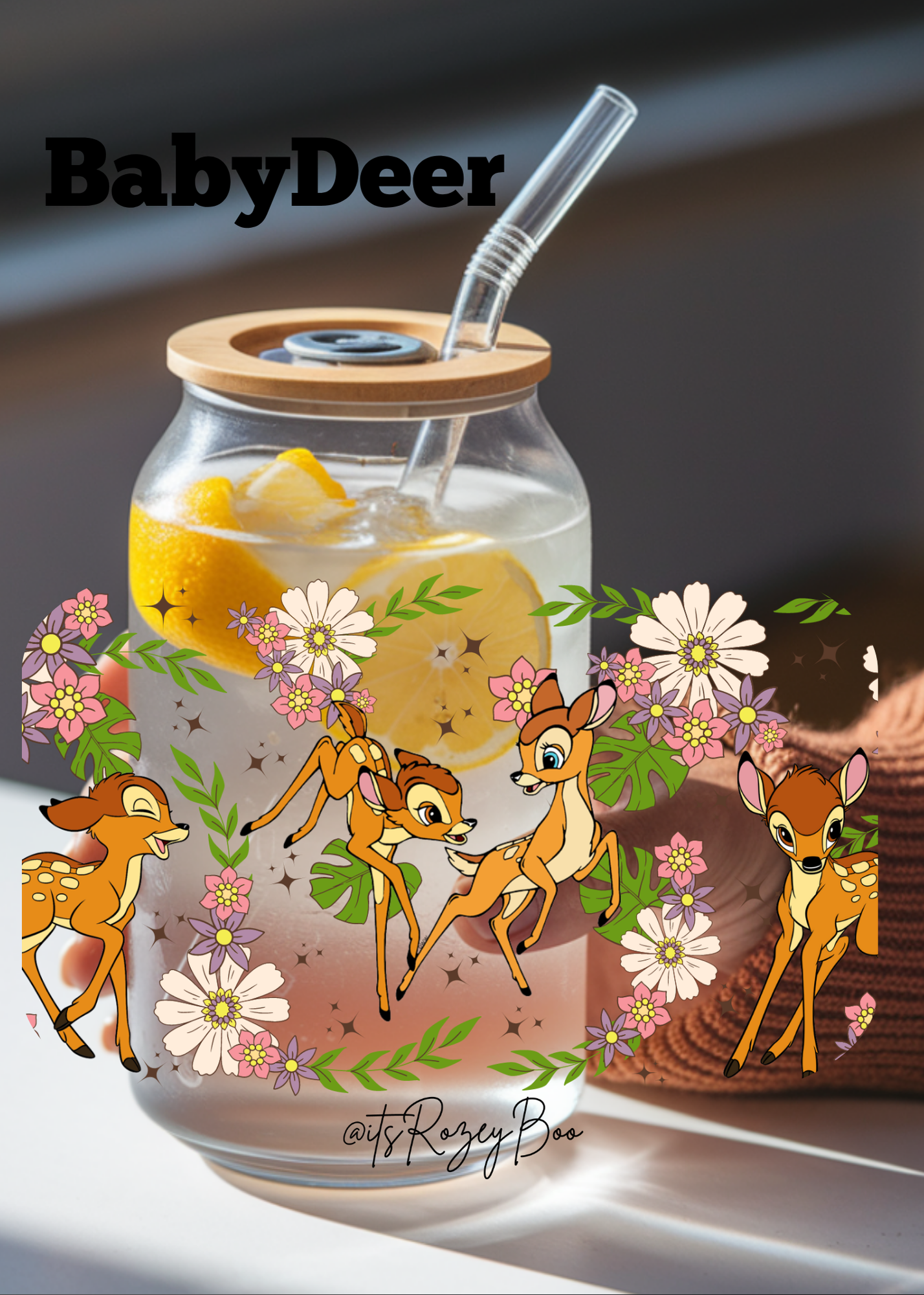 Baby Deer Bam Bi UVDTF wraps