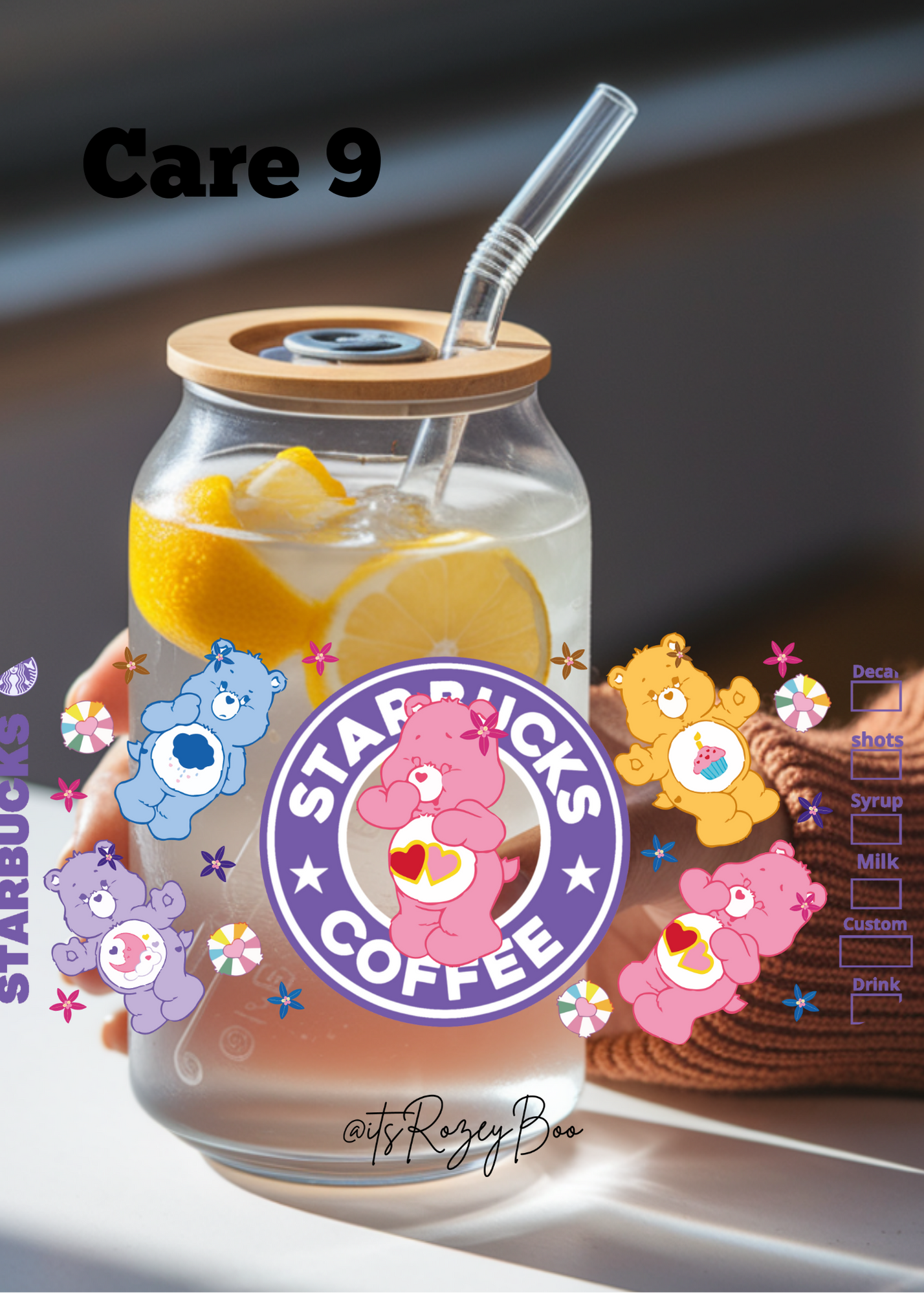 Cartoon Bears that care 9 UVDTF wraps