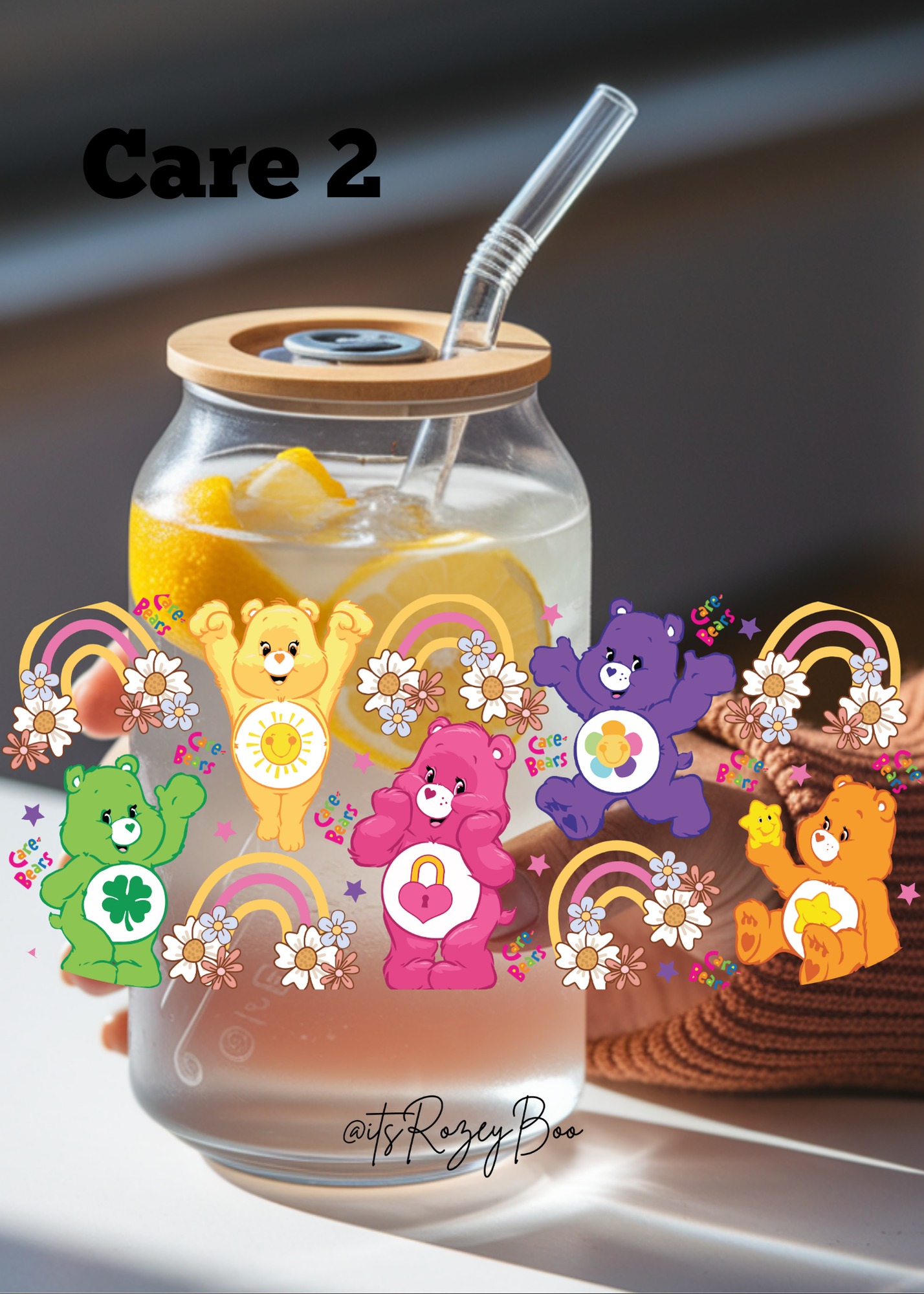 Cartoon Bears that care 2 UVDTF wraps