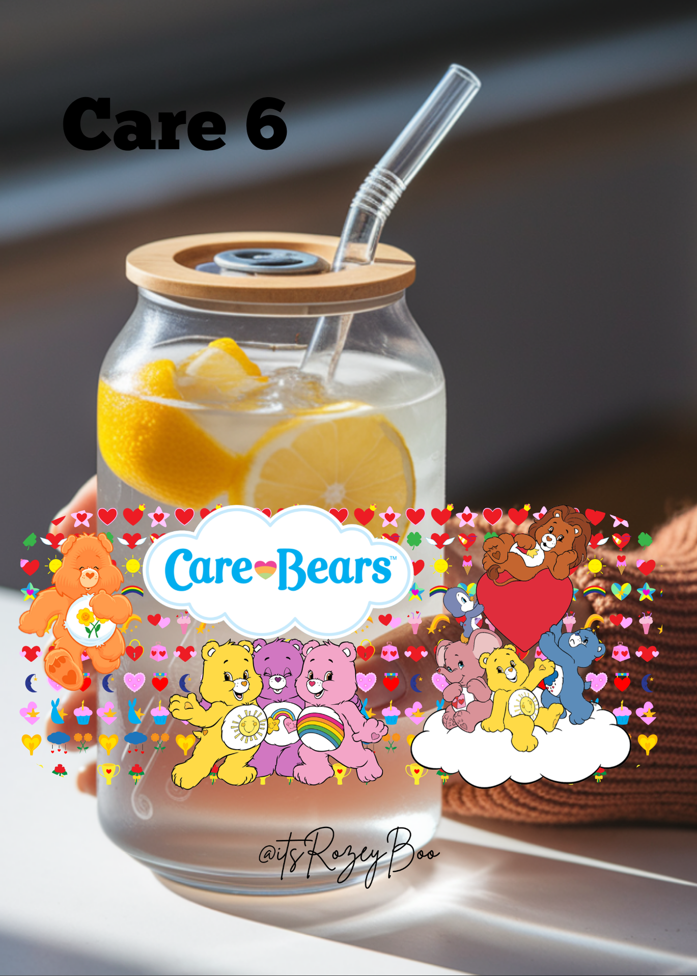 Cartoon Bears that care 6 UVDTF wraps