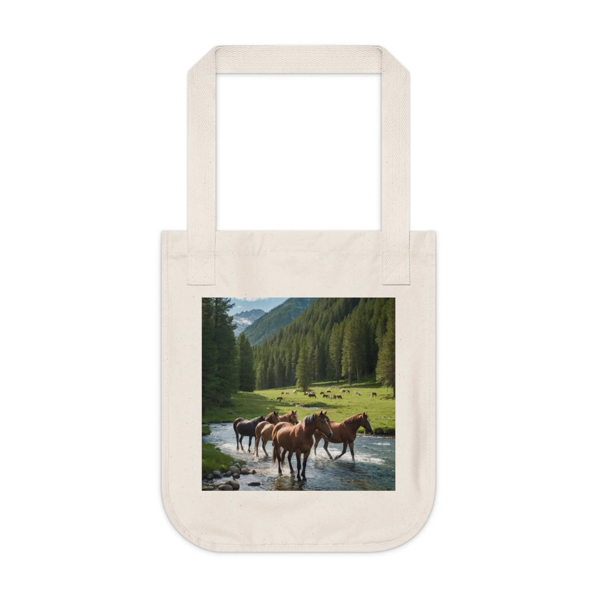 River Horses Organic Cotton Tote Bag