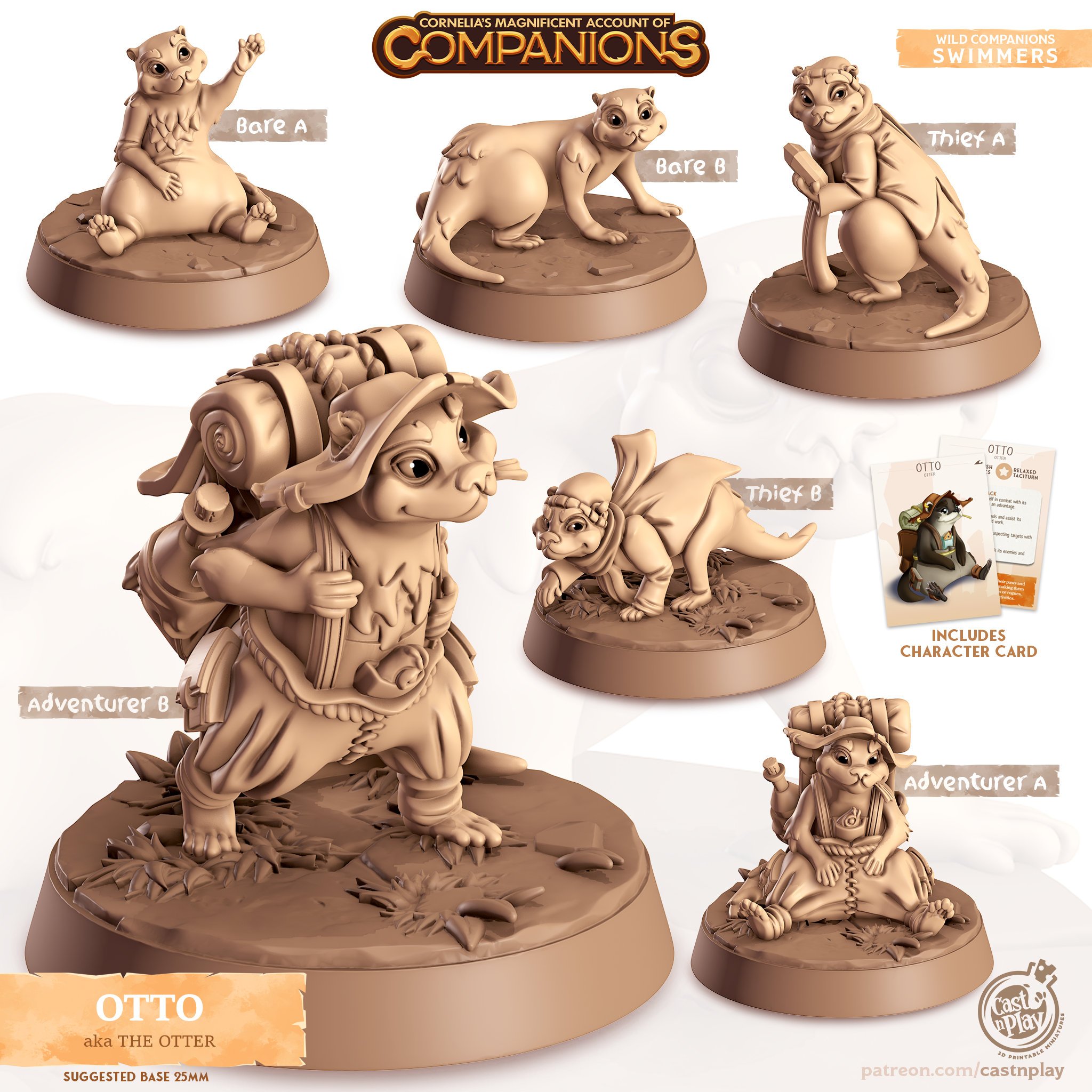 Cordelia's Companions - Otto - Otter