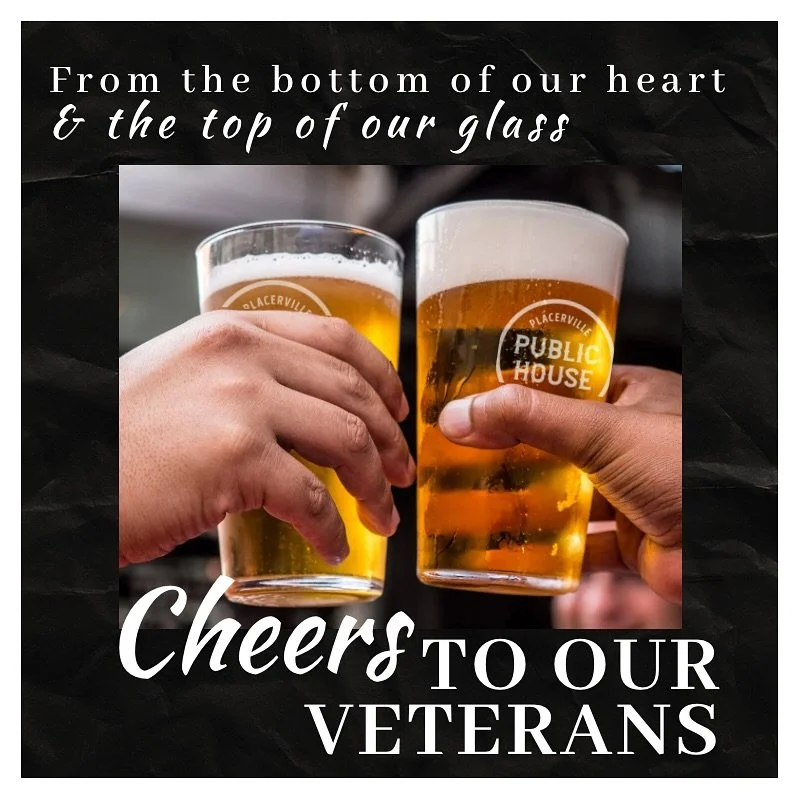 Cheers &mdash; from the top of our glass and the bottom of our hearts &mdash; love, respect, and gratitude to all who&rsquo;ve served.
15% off today and every day for our active-duty and retired service men and women. We raise a glass to you!