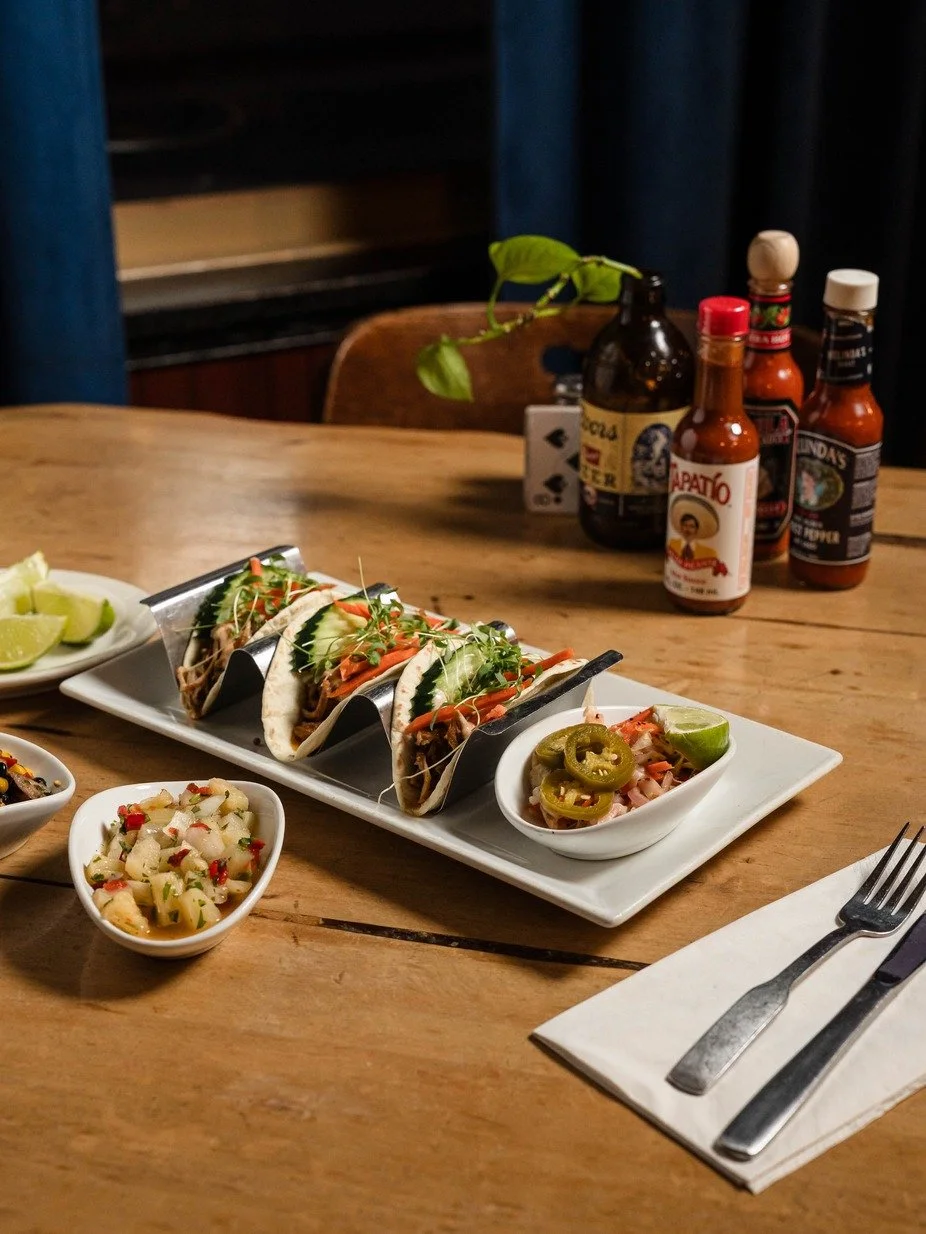 Discover the irresistible flavors of our tacos paired with fresh sides for a delightful experience. 🌿 #PlacervillePublicHouse #PlacervilleEats #PubDining #TacoLovers #FamilyFriendly #BeerBar