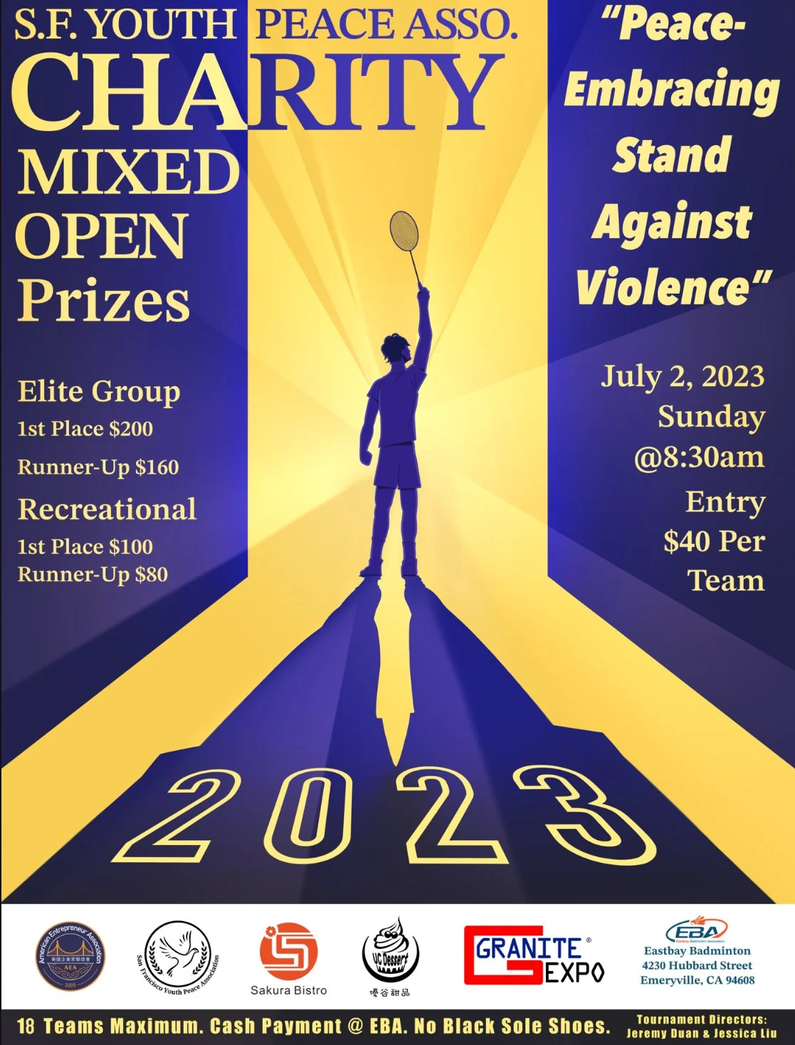 2023 SFYPA Annual Charity Badminton Tournament