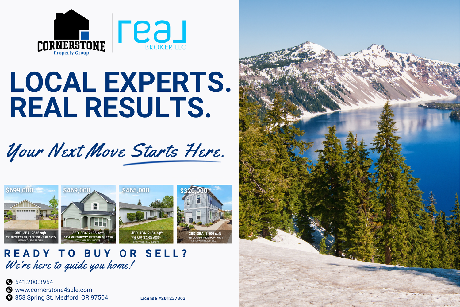 Cornerstone Property Group real estate postcard