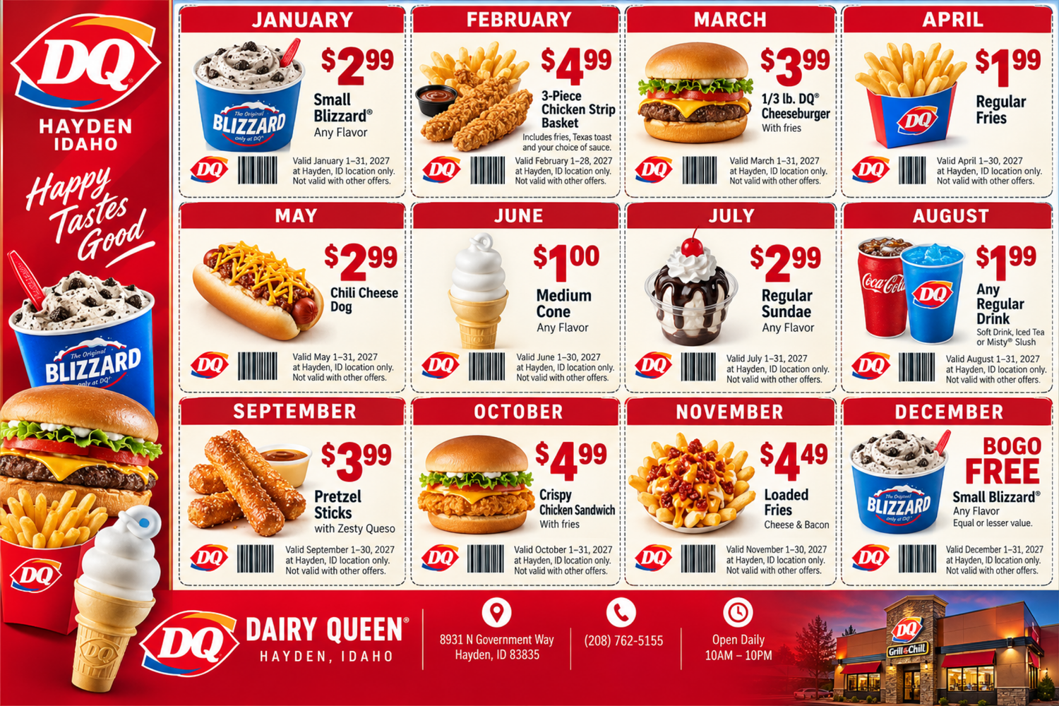 Dairy Queen promotional postcard