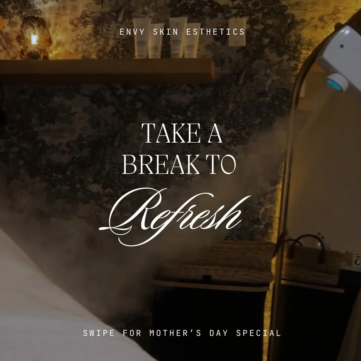 MAMAS! Take a break at Envy Skin Esthetics with this special facial just for you, because you deserve it.🤍

The Firm &amp; Flourish Facial✨ 
Tighten, brighten, &amp; lift to bring out your inner glow🤩

Special price for the whole month of May. 
Per
