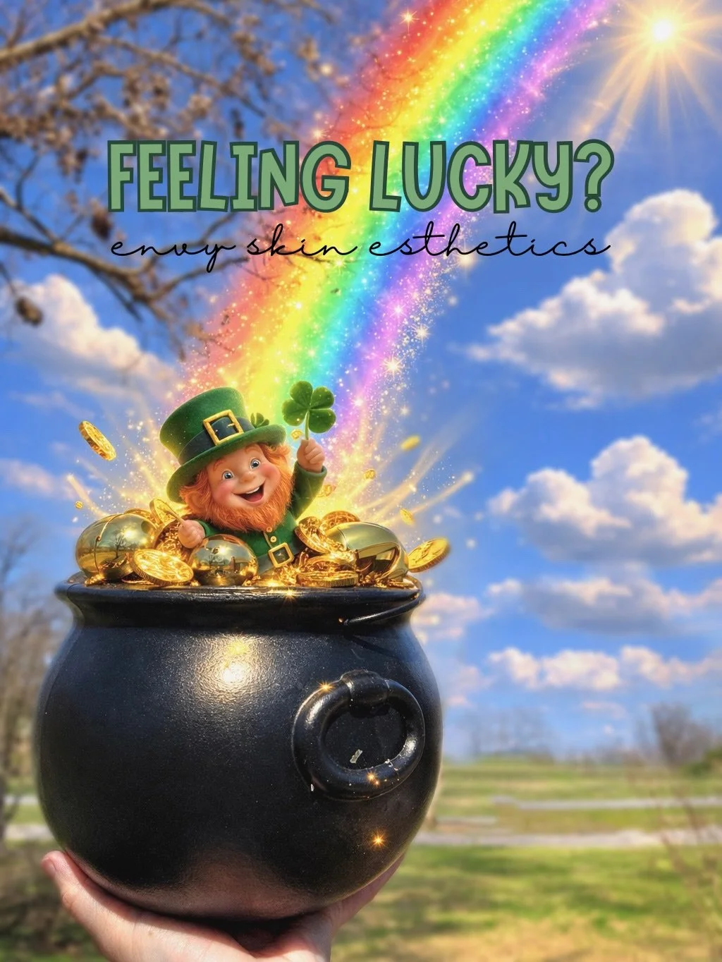 🍀✨ Feeling Lucky this St. Patty&rsquo;s? ✨🍀

The rainbow led straight to my pot of gold&hellip; and I&rsquo;m sharing the luck with YOU! 🌈💛

Everyone with an appointment during the month of March gets to pick one piece of gold from the pot to see