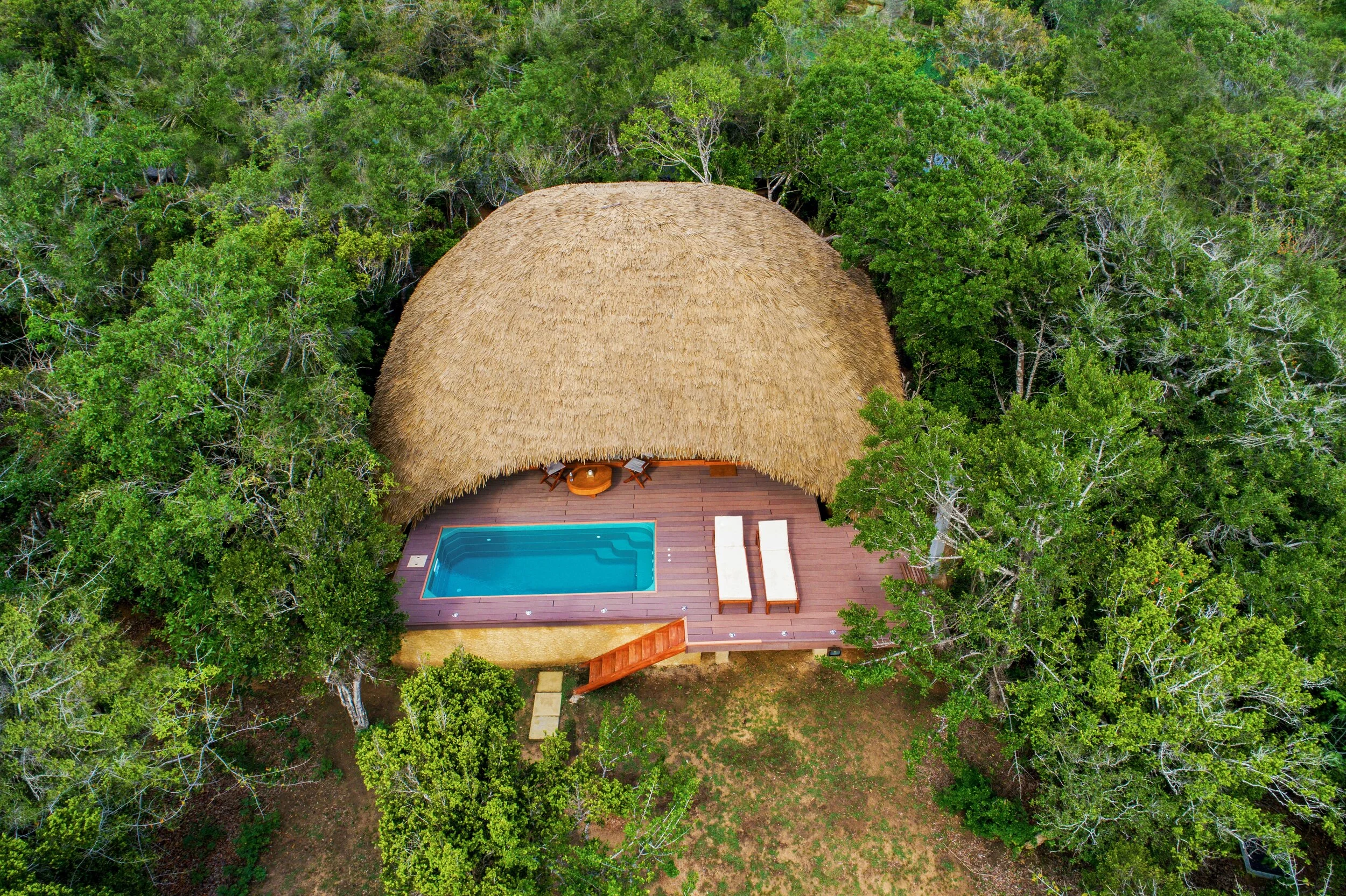CHENA HUTSLuxurious private cabins nestled into the coastal jungle bordering Sri Lanka’s leopard-hotspot that is Yala National Park.
