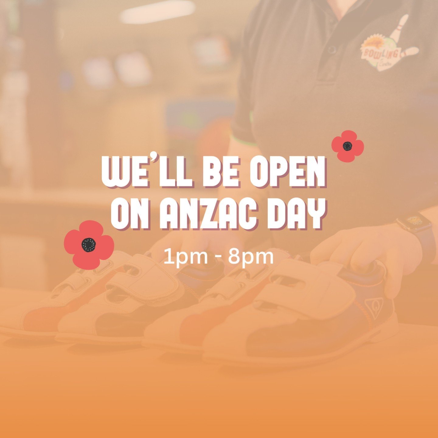 We'll be open from 1pm - 8pm on the ANAC Day public holiday (Thursday 25 April).