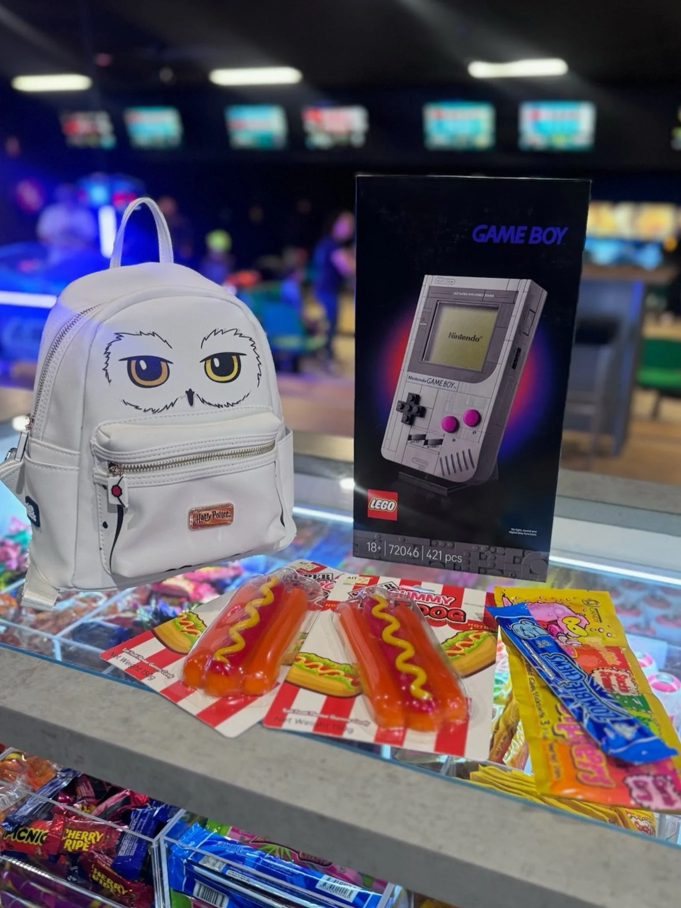 Check out this awesome haul someone won from the prize counter the other day! Lego Gameboy, Harry Potter bag and some treats to top it off. This could be you next&hellip; Just sayin 👀

Make the newly improved Bendigo Bowl a destination for the schoo