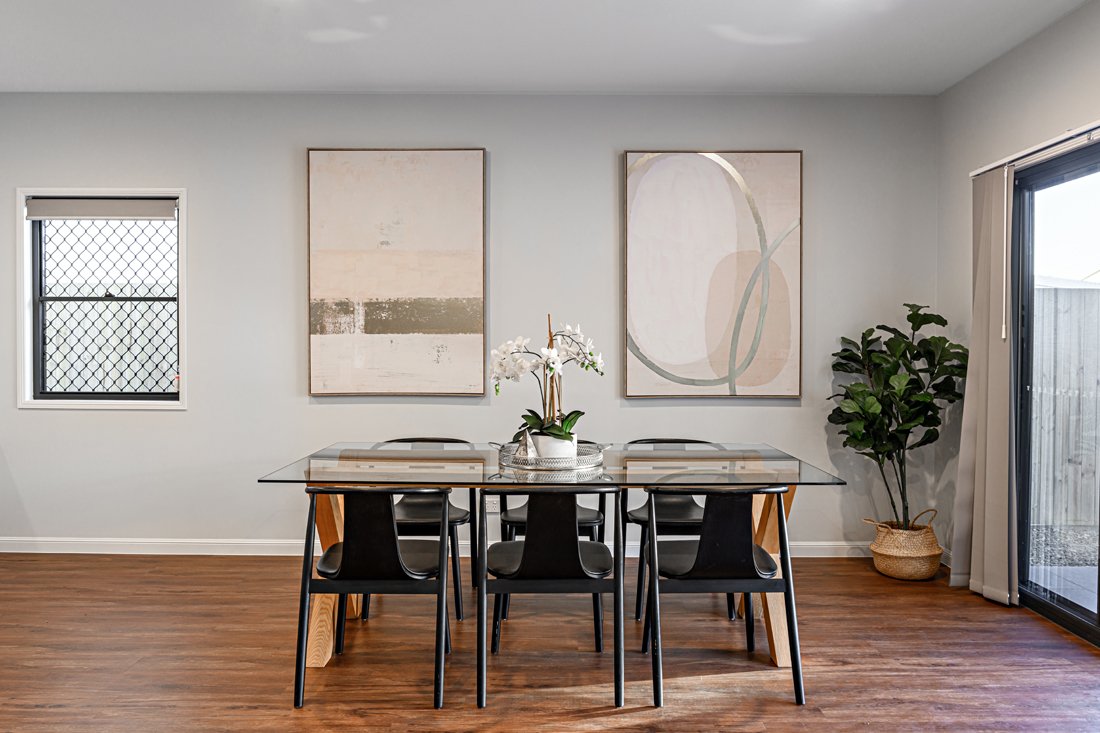 Interiors by Marilena Baynes dining space in Wavell Heights