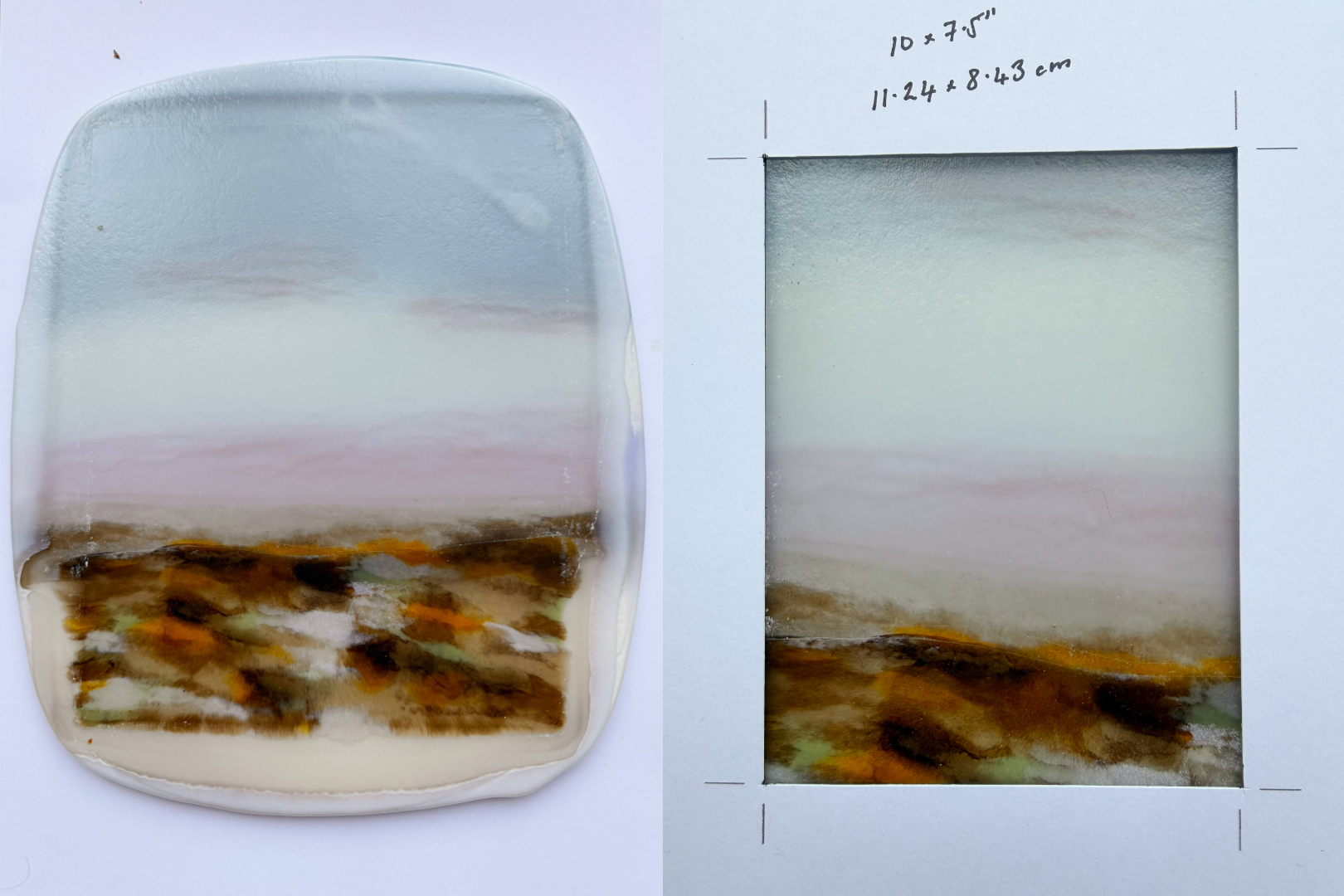 Four layered landscape work in progress