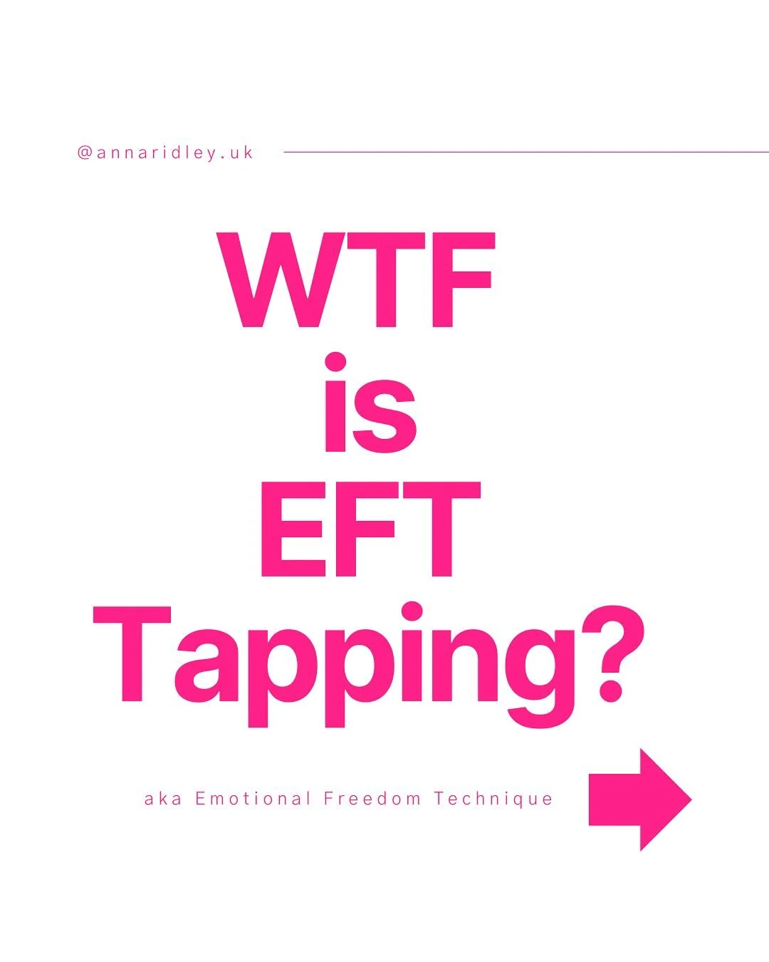 EFT is modern neuroscience in action: it combines acupressure with psychology, and it&rsquo;s like a mental reset button for your brain and body.

EFT (Emotional Freedom Technique) is a mind-body tool that helps you calm anxiety, release fear, and sh