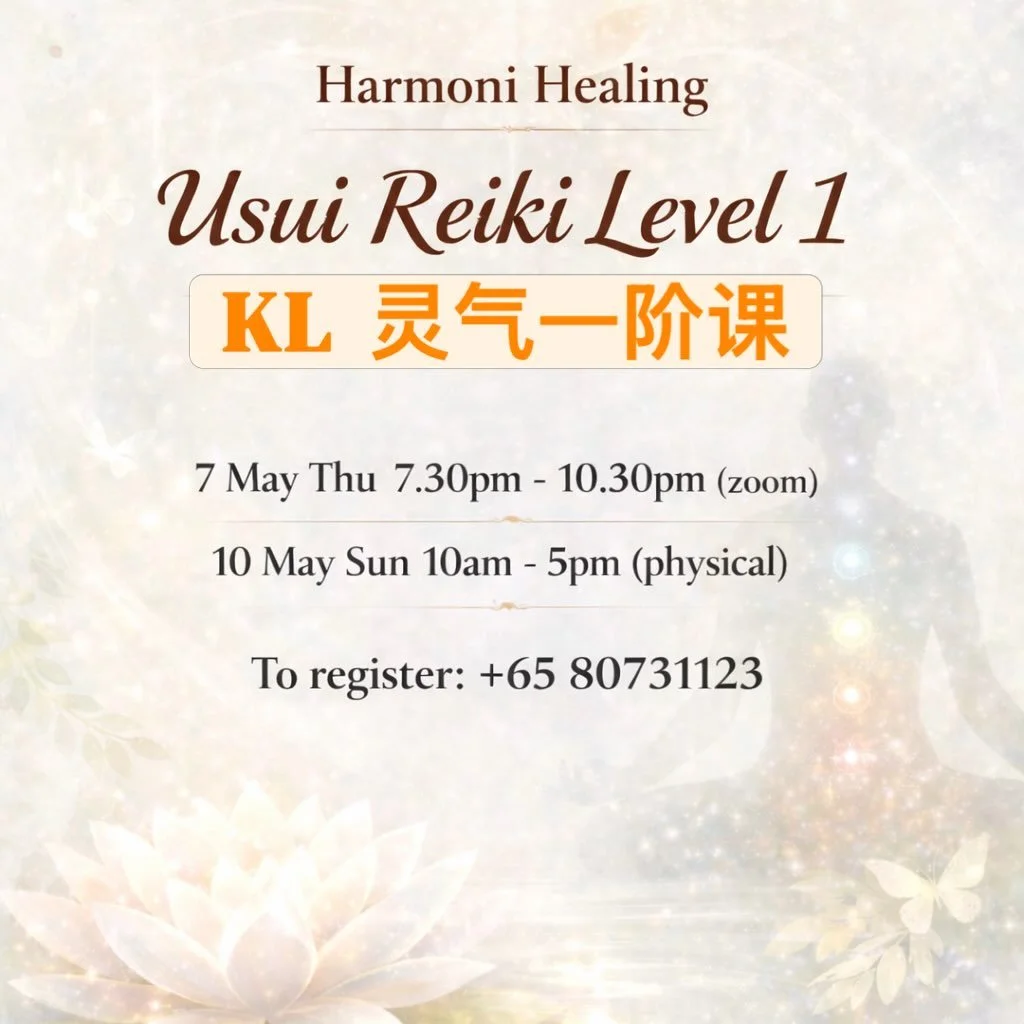 🌿 灵气一阶 &middot; 开启你的疗愈之手

在 Reiki Level 1，我们学习的不只是技巧，而是一段与自己连接的旅程。

✨ 学习内容包括：
&bull; 12 手位完整灵气疗愈法
&bull; 七脉轮平衡手法
&bull; 气场净化与接地技巧
&bull; 灵气冥想练习

同时，你将接受 4 次灵气灌顶（Attunement），
开启属于你的「灵气之手」，
这份疗愈能力，将伴随你一生。

从这一刻开始，
学会照顾自己，也温柔地照亮他人 💛

✨ KL Usui Reiki L