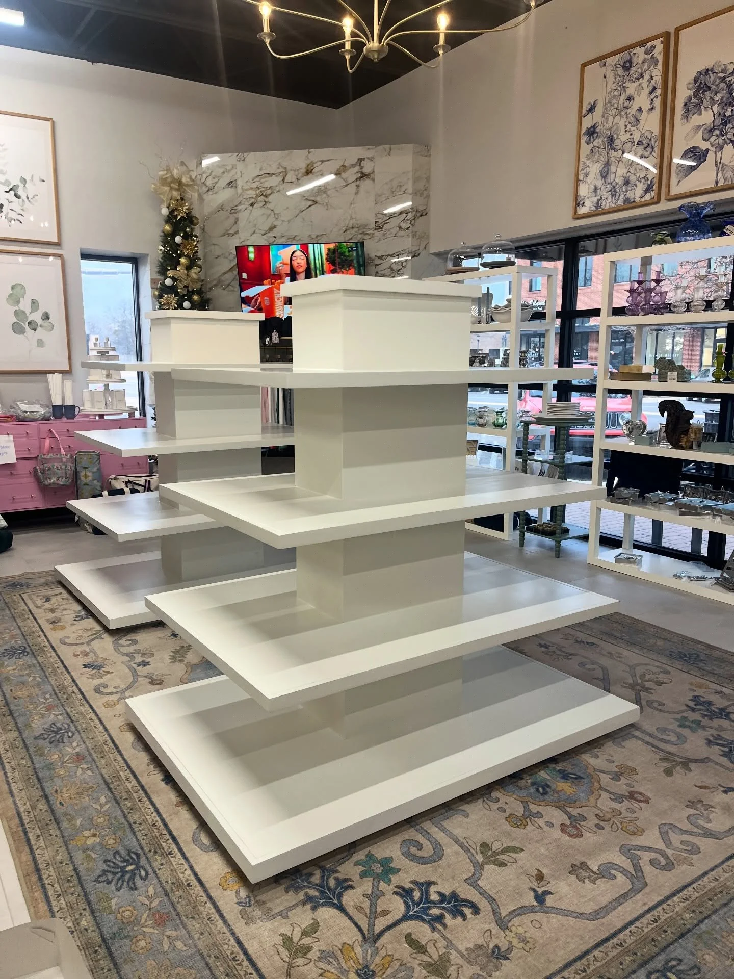 Delivered these beautiful display shelves to @millietuckerco in Edmond, OK today!

If you haven&rsquo;t already, give them a visit! It is such a joy to work with them. They have a huge variety of products, a standout boutique!

#commercialfurniture #